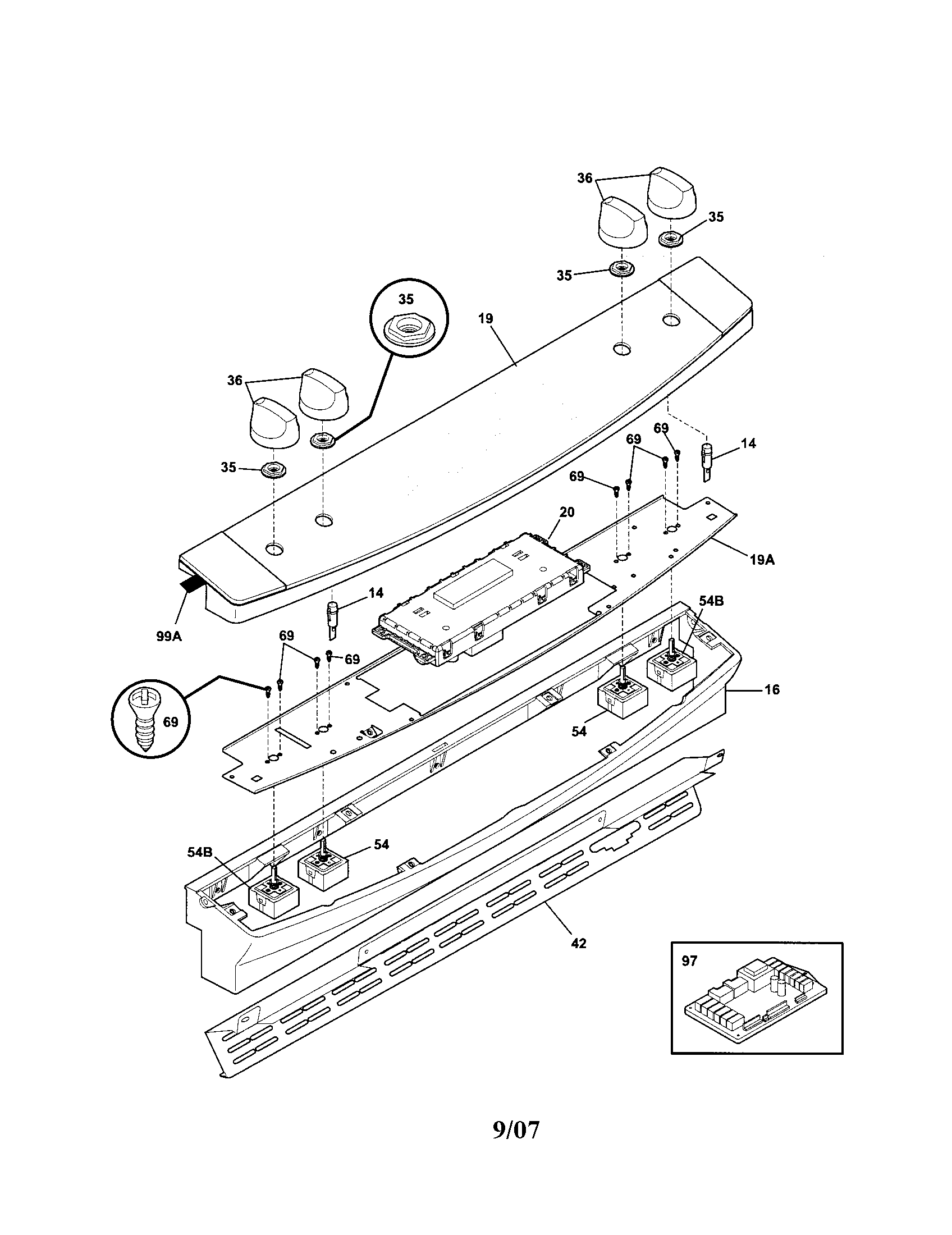Kenmore Elite 79046703606 backguard diagram