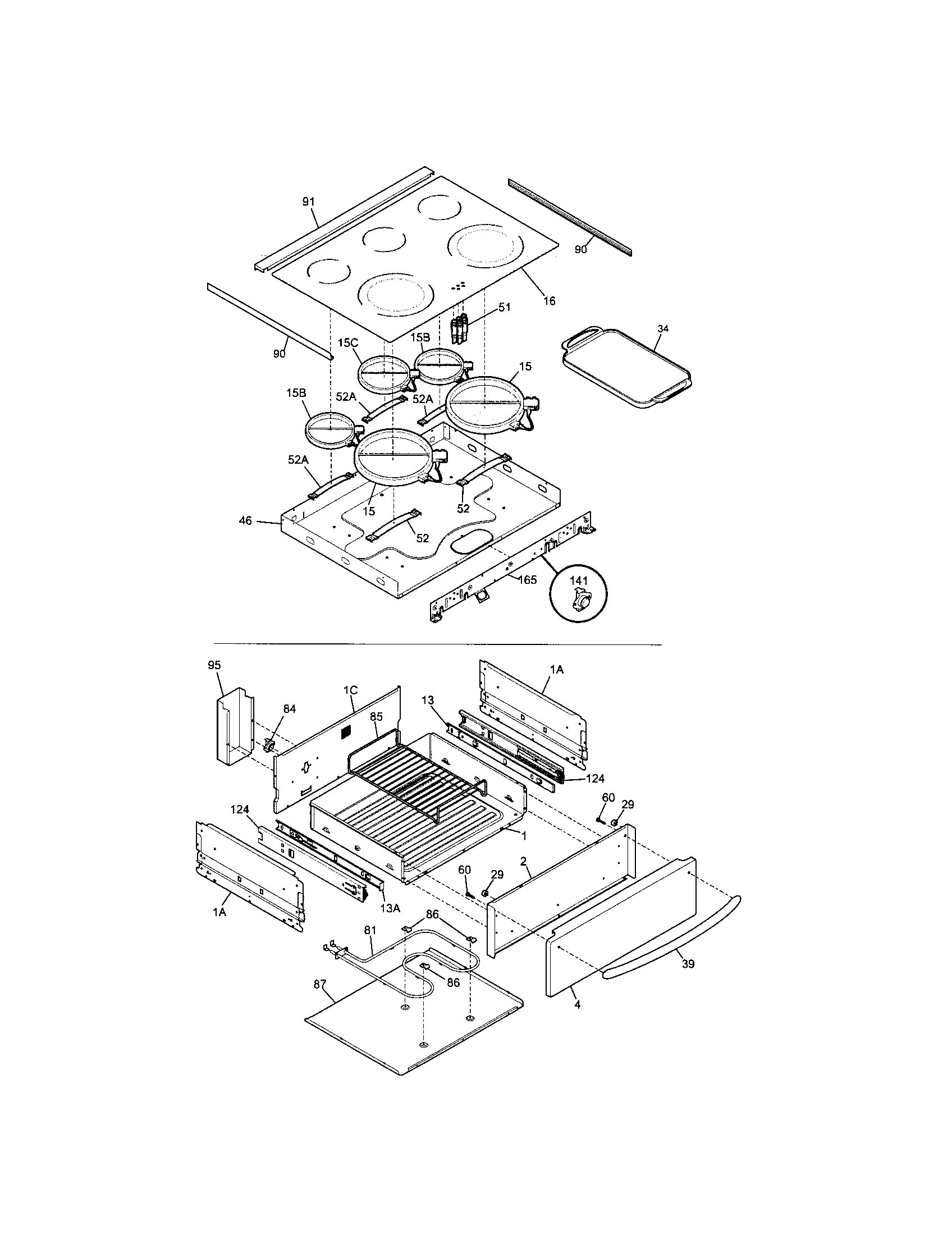 Kenmore Elite 79046703606 top/drawer diagram