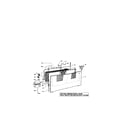 Fisher & Paykel E522BLE-21767D fan/covers/evaporator diagram