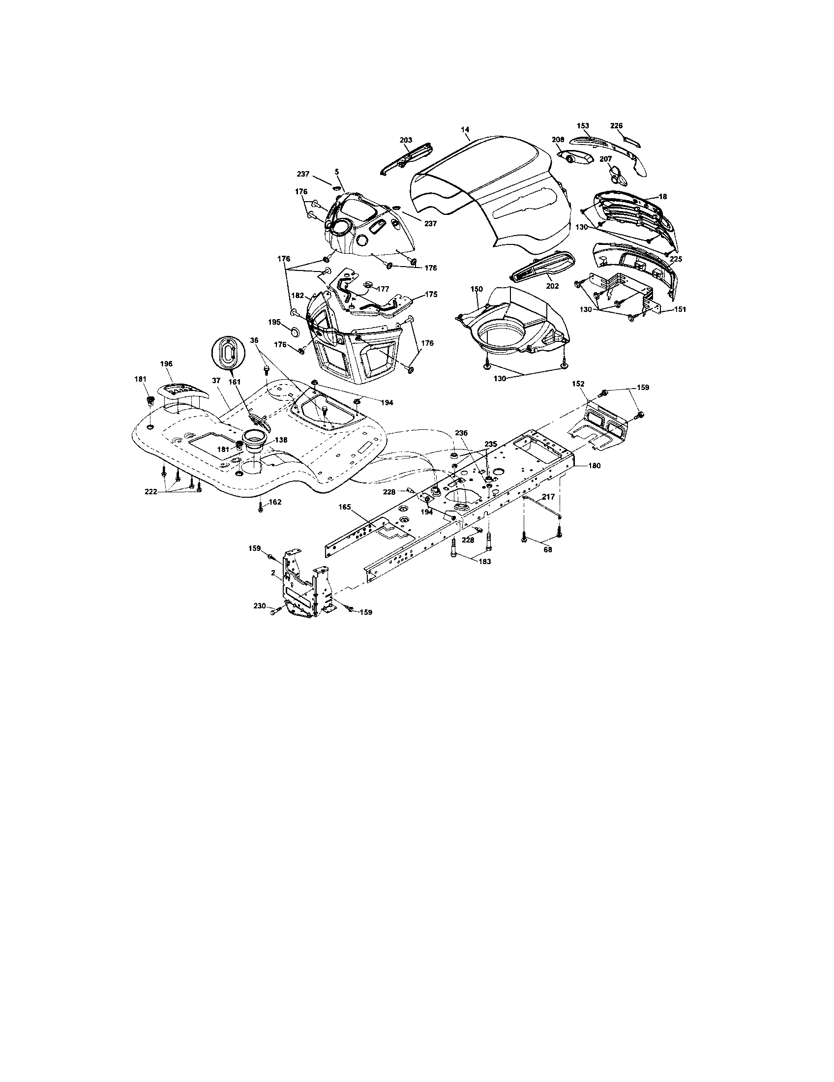Craftsman 917287250 chassis and enclosures diagram