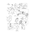 Briggs & Stratton 20M314-0927-E1 rewind starter/fuel tank diagram