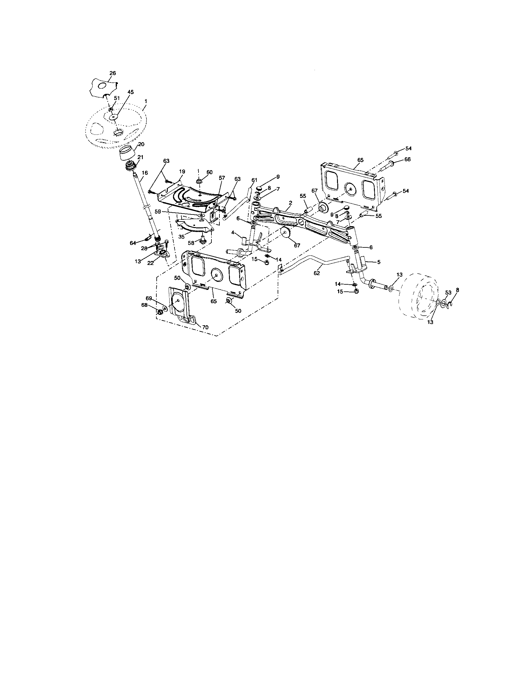 Craftsman 917276904 steering diagram