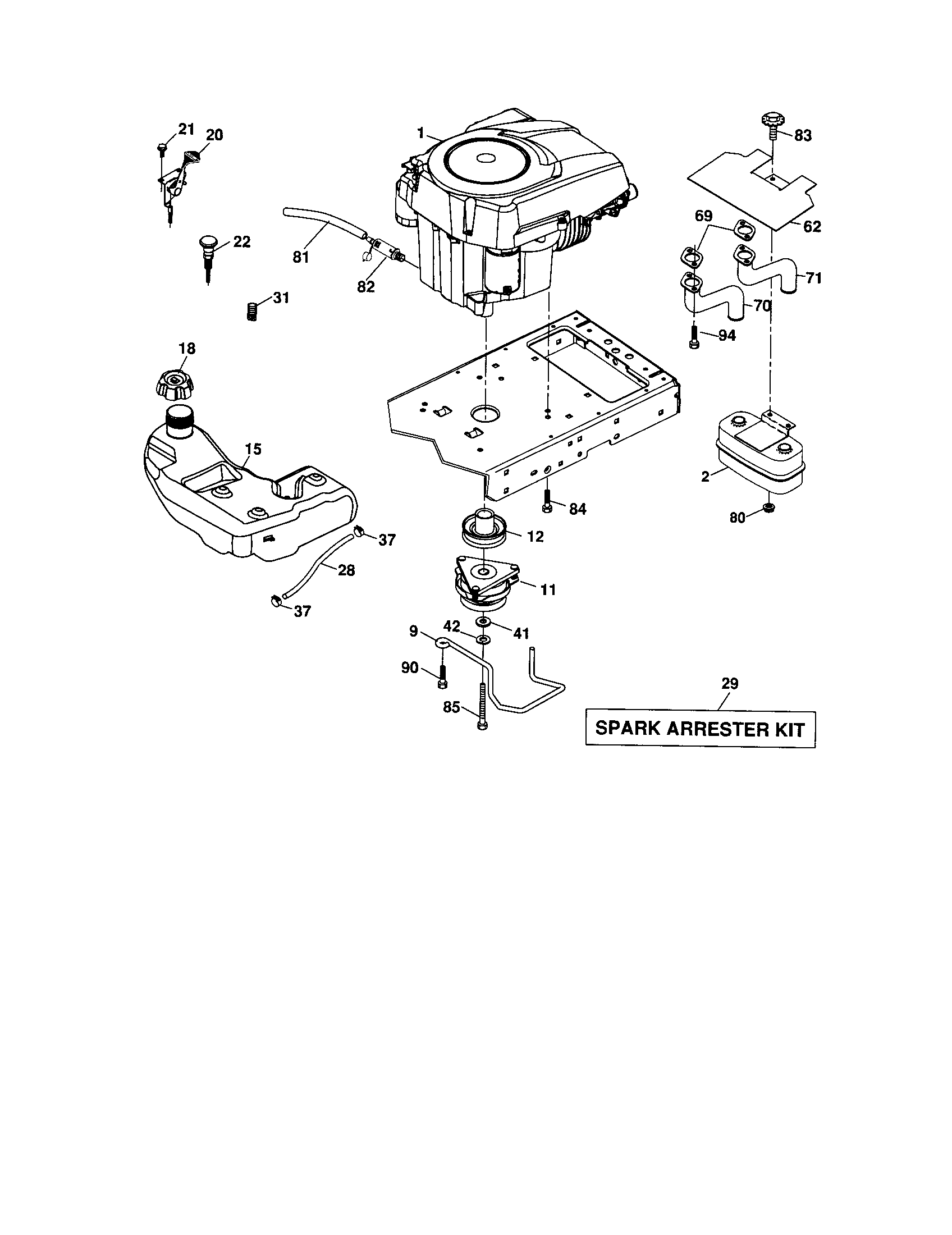 Craftsman 917276904 engine diagram