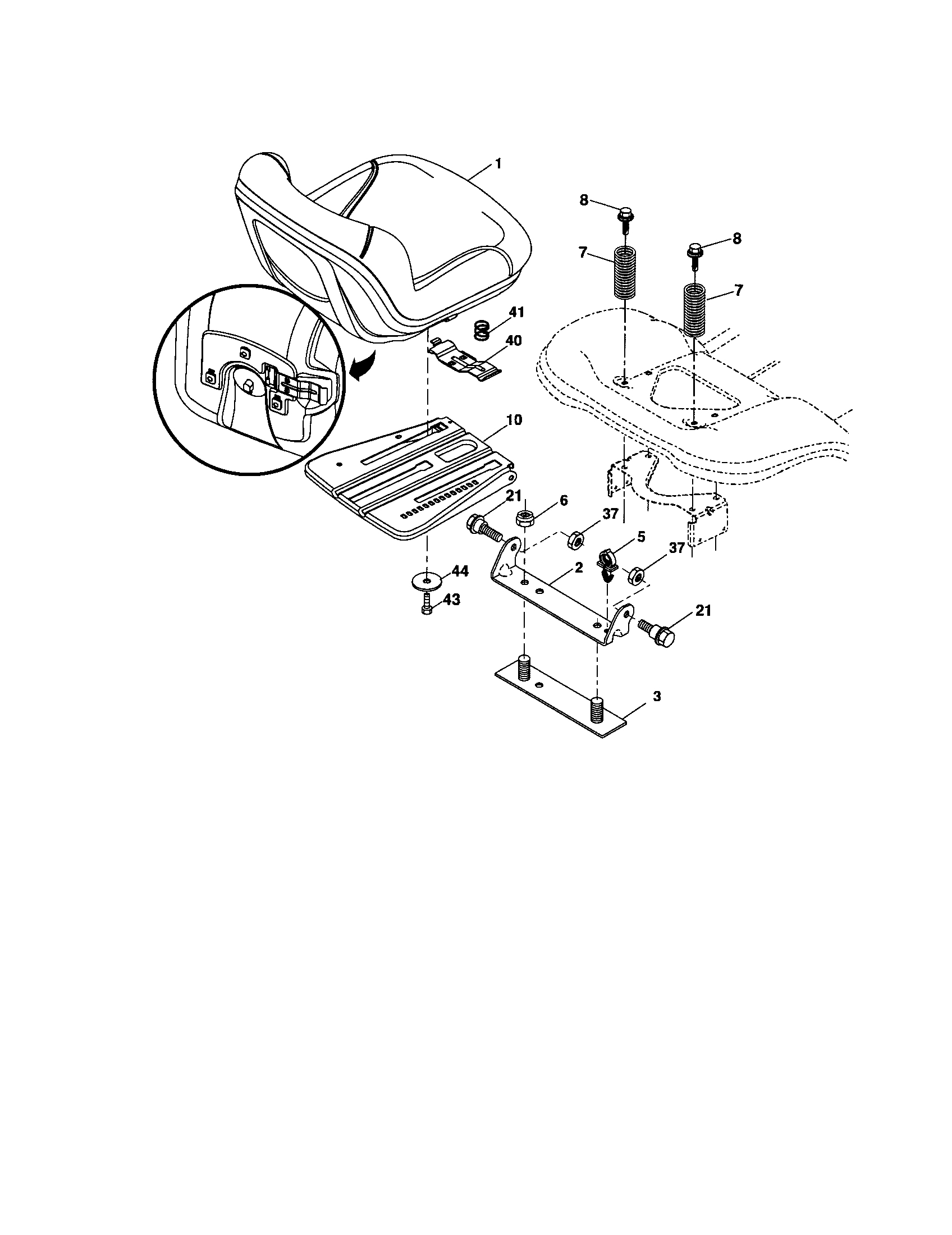Craftsman 917276904 seat diagram