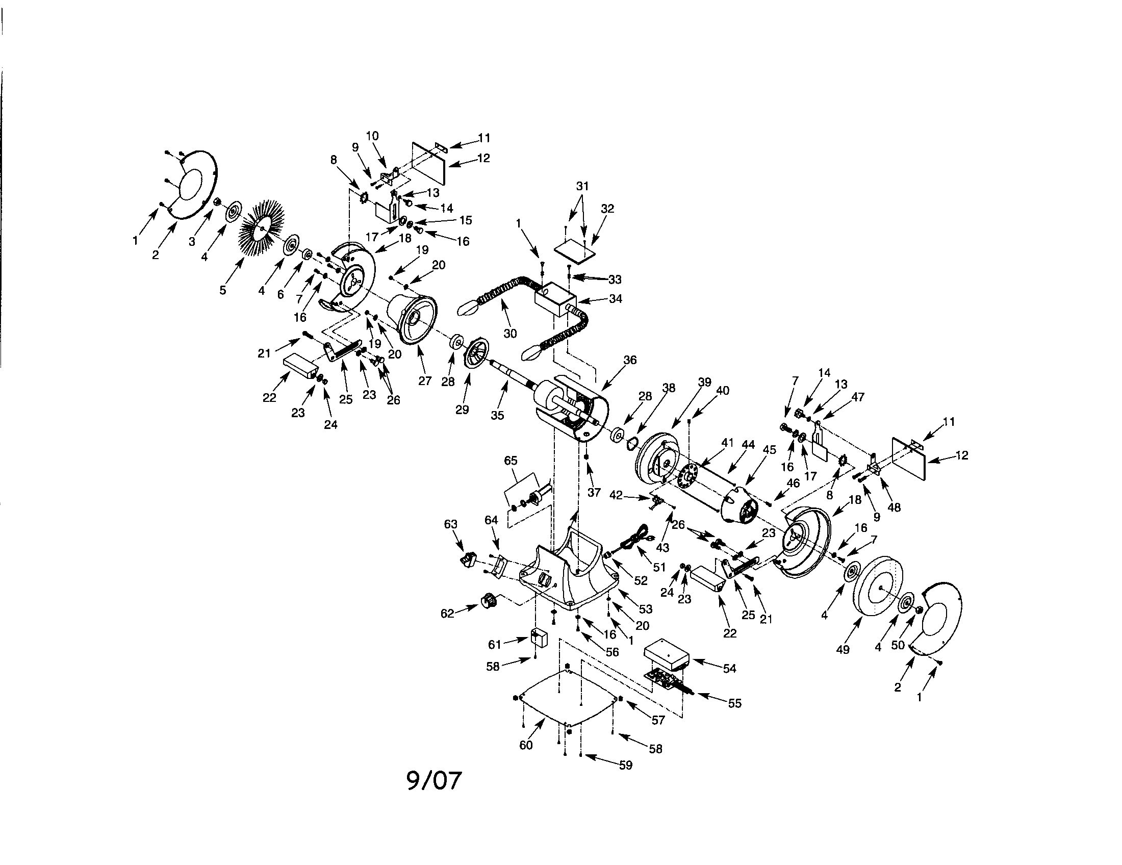 Craftsman 351211930 grinder diagram