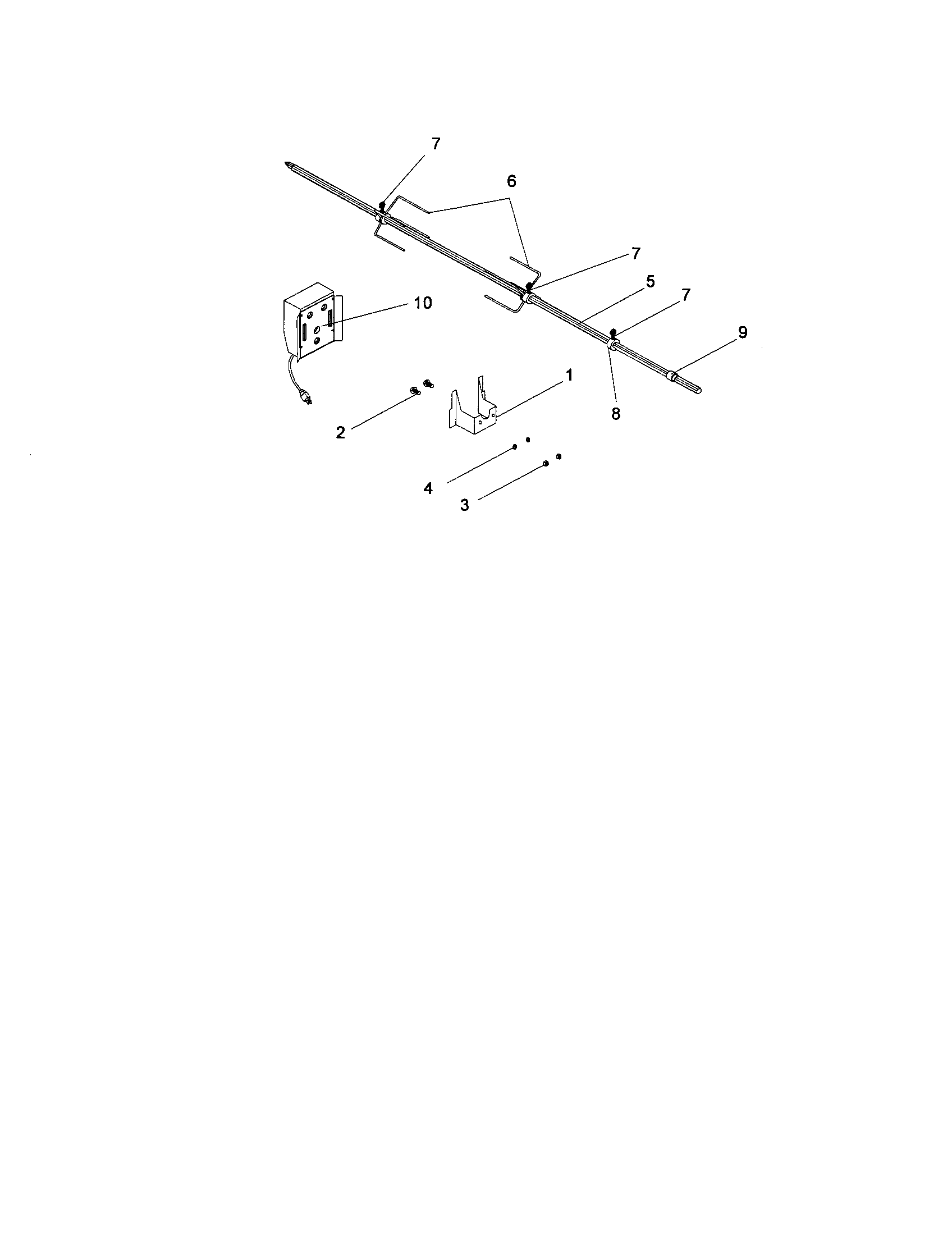 Kenmore Elite 14116678800 rotisserie assembly diagram