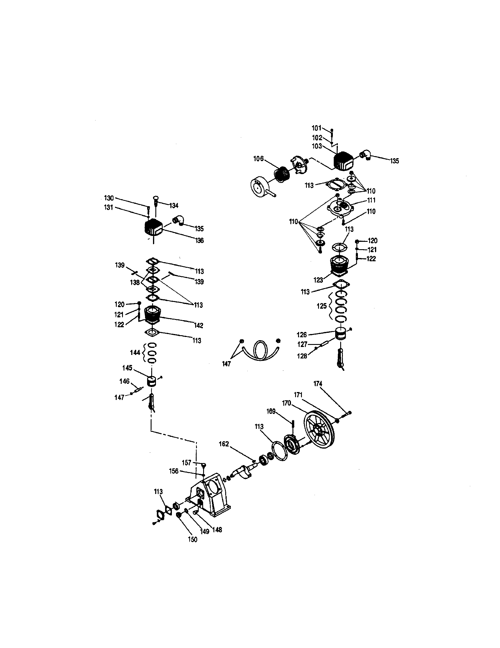 Craftsman 919167810 pump assembly diagram