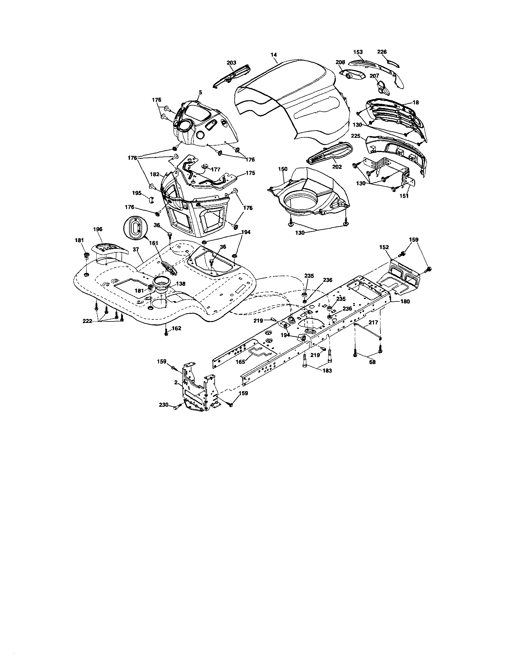Craftsman 917287382 chassis and enclosures diagram
