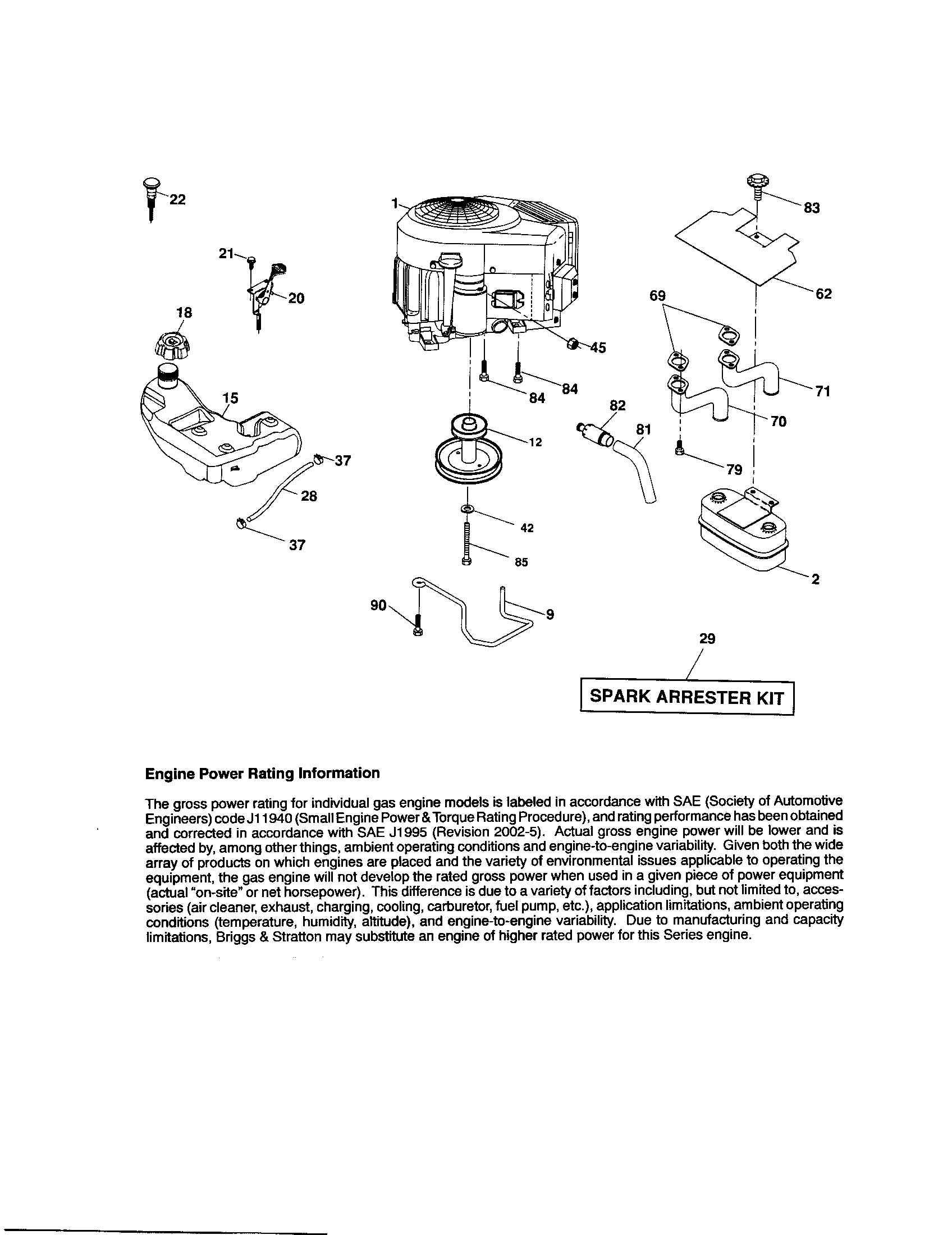 Craftsman 917287382 engine diagram