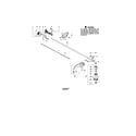 Craftsman 358791801 driveshaft/shield/handle diagram