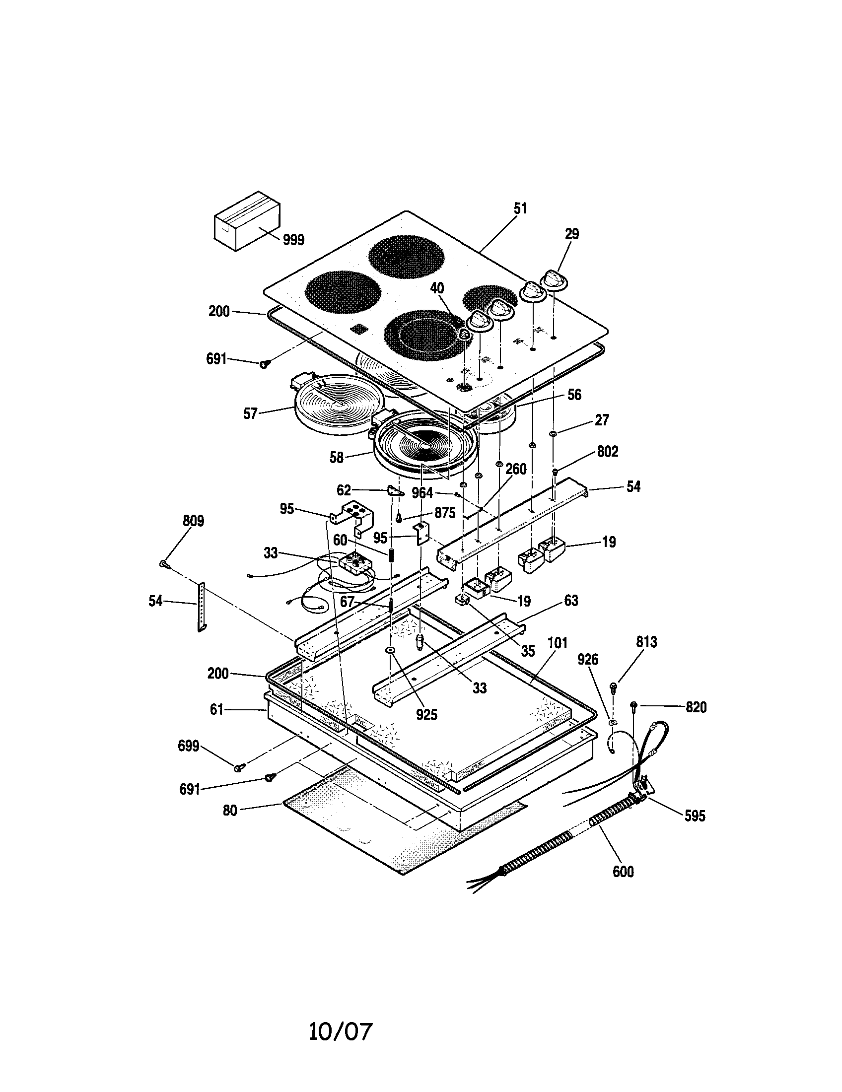 Kenmore 91142404100 cooktop diagram
