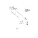 Craftsman 358791560 driveshaft/handle/shield diagram