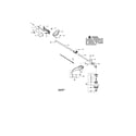 Craftsman 358791590 driveshaft/shield/handle diagram
