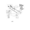 Craftsman 358795810 driveshaft/handle/shield diagram