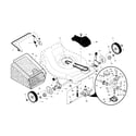 Craftsman 917376674 drive control/wheels/gear case diagram