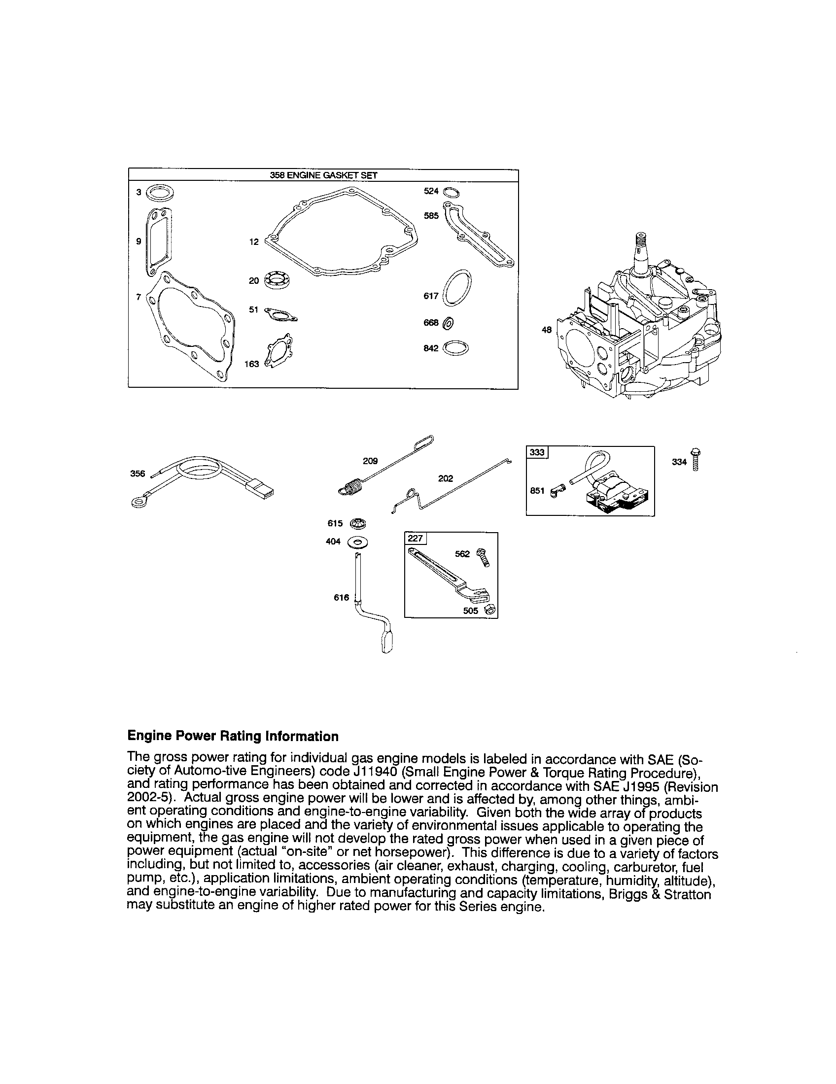 Craftsman 917773711 short block/magneto armature diagram