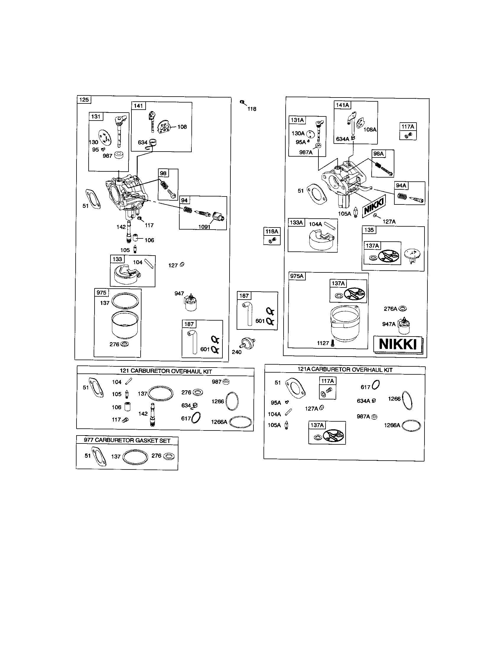 Ariens A175BG42 (96016002102) carburetor diagram
