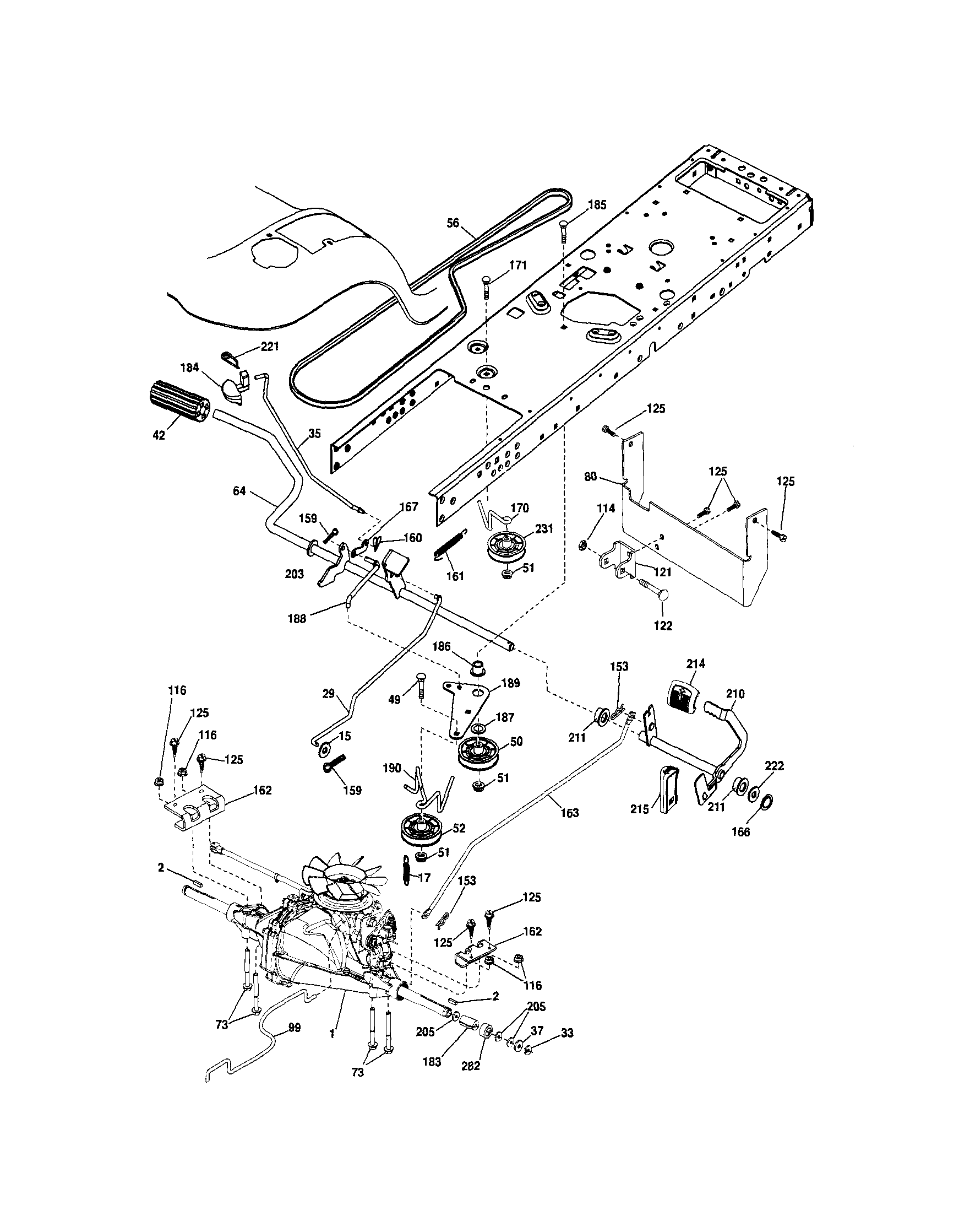 Craftsman 917T287121 ground drive diagram