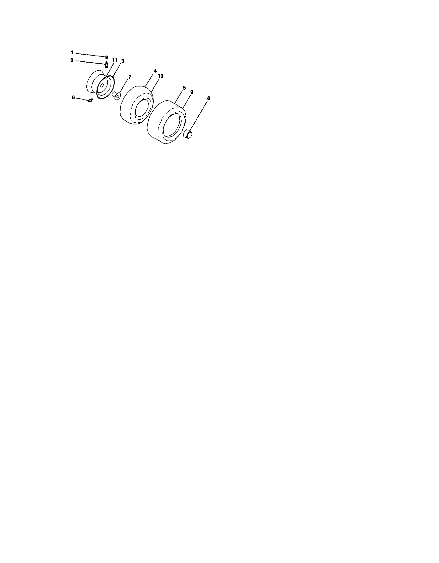 Craftsman 917T287121 wheels and tires diagram