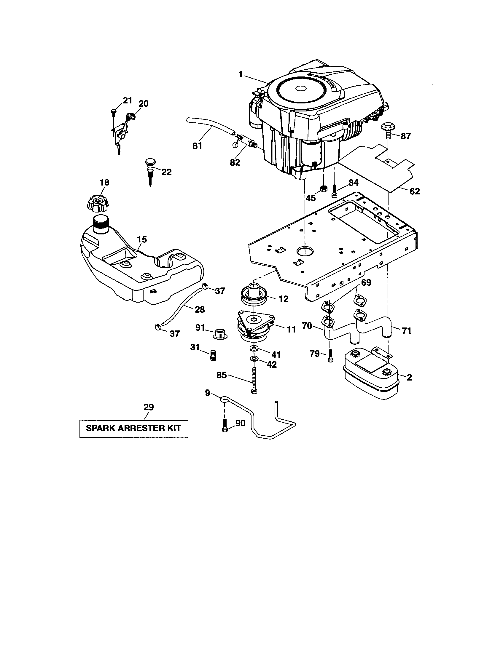 Craftsman 917287462 engine diagram