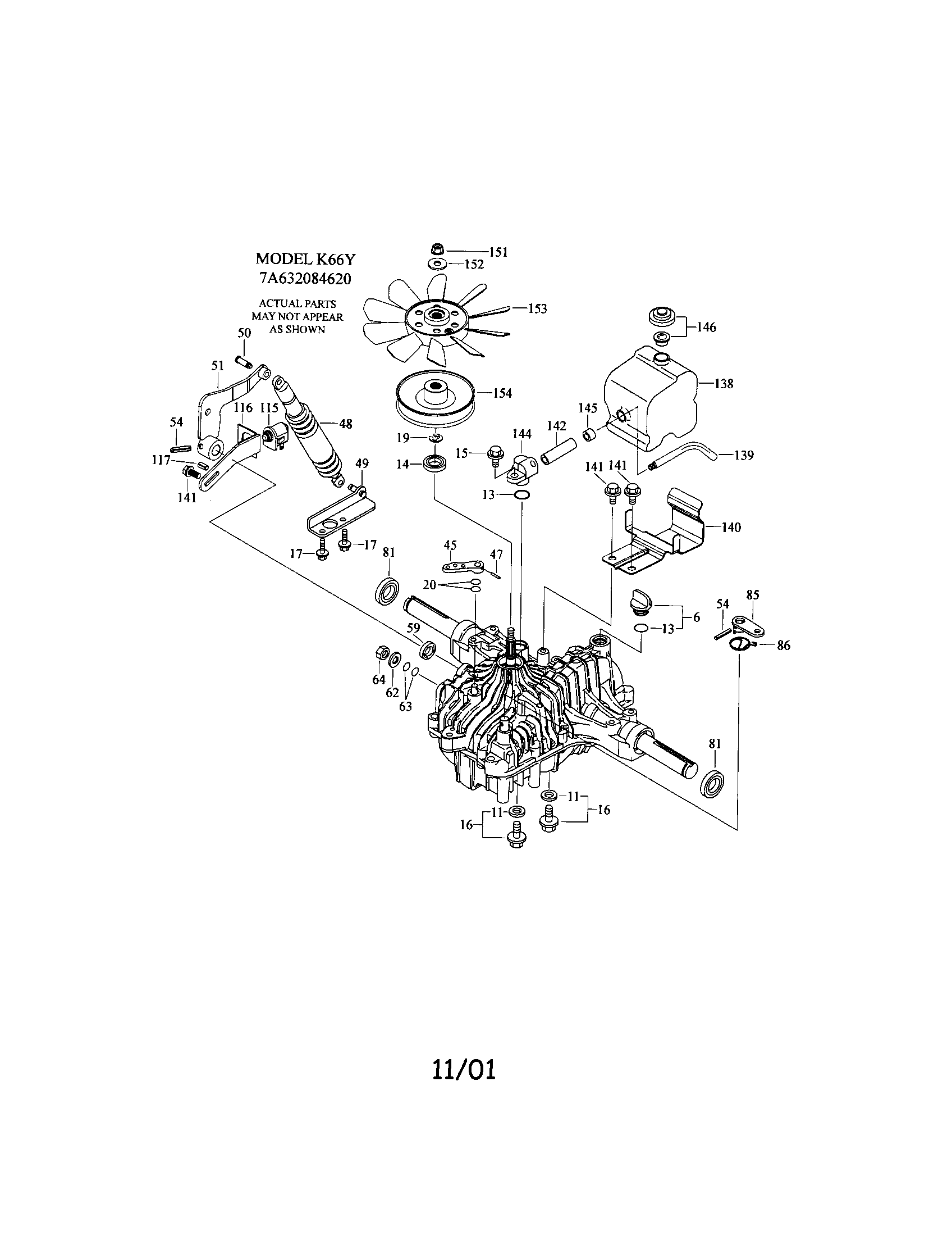 Craftsman 917288740 transaxle diagram