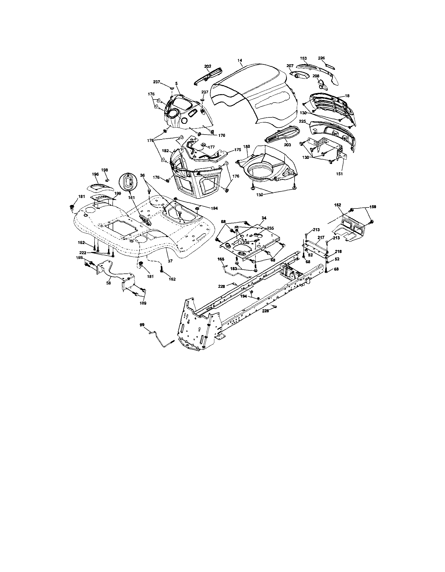 Craftsman 917287463 chassis diagram