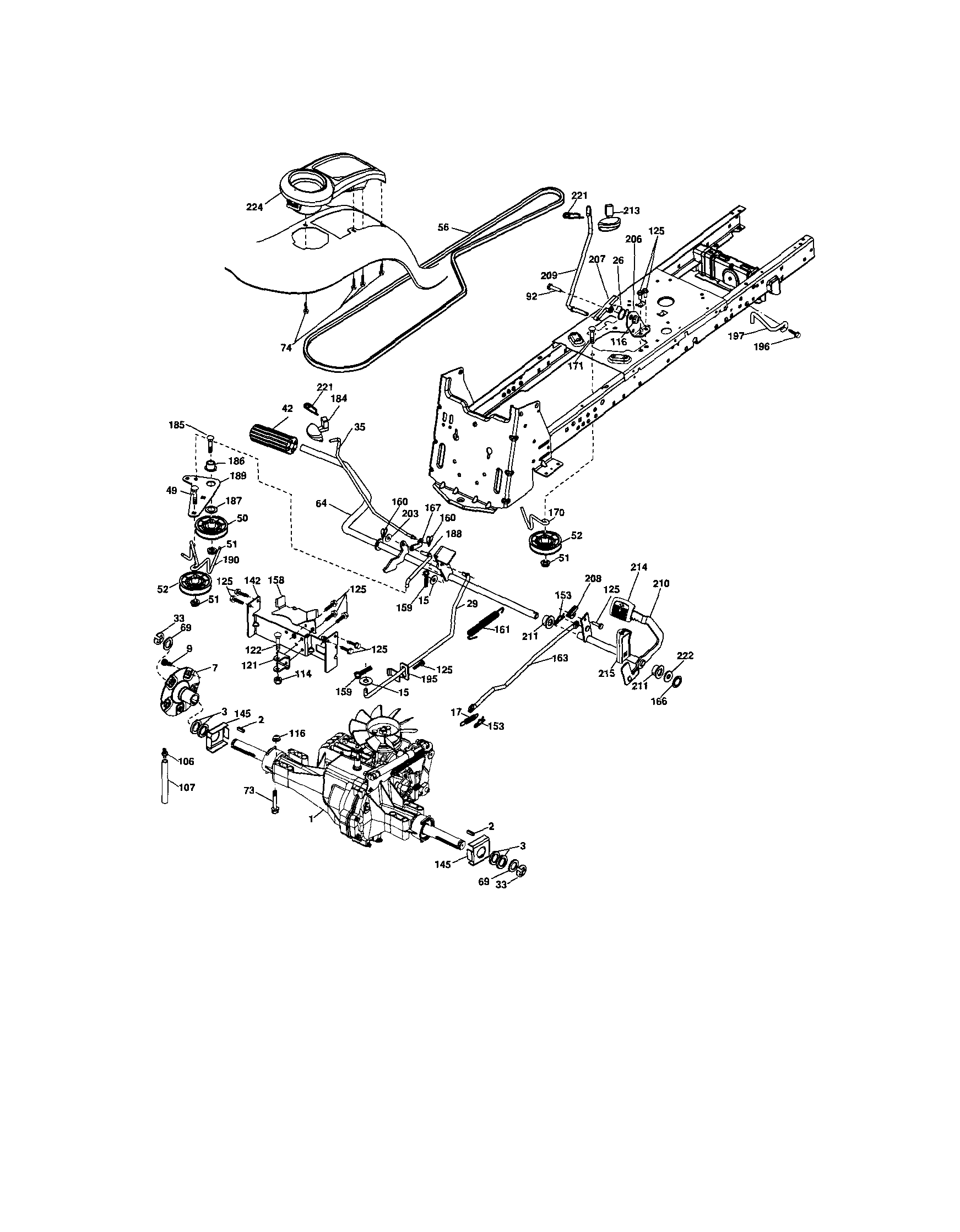 Craftsman 917287463 ground drive diagram