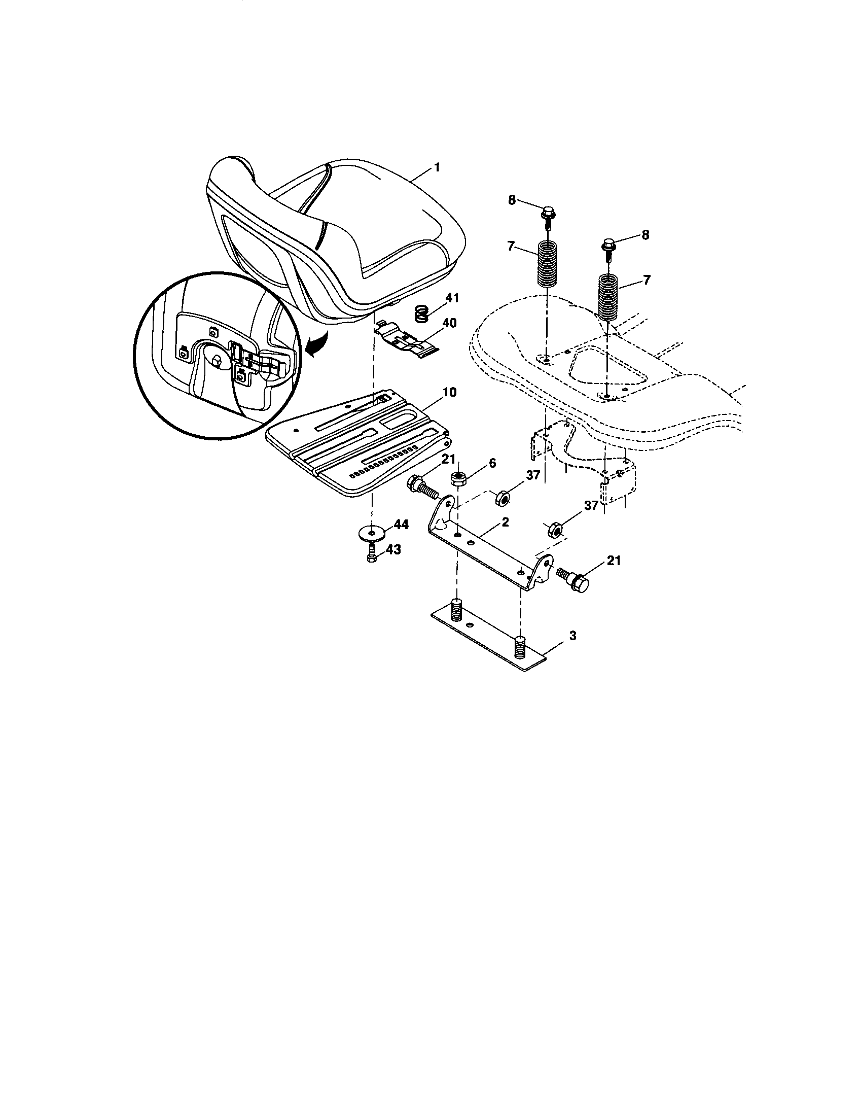 Craftsman 917287480 seat diagram