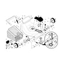 Craftsman 917371660 drive control/gear case/wheels diagram