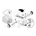 Craftsman 917376785 drive control/gear case/wheels diagram