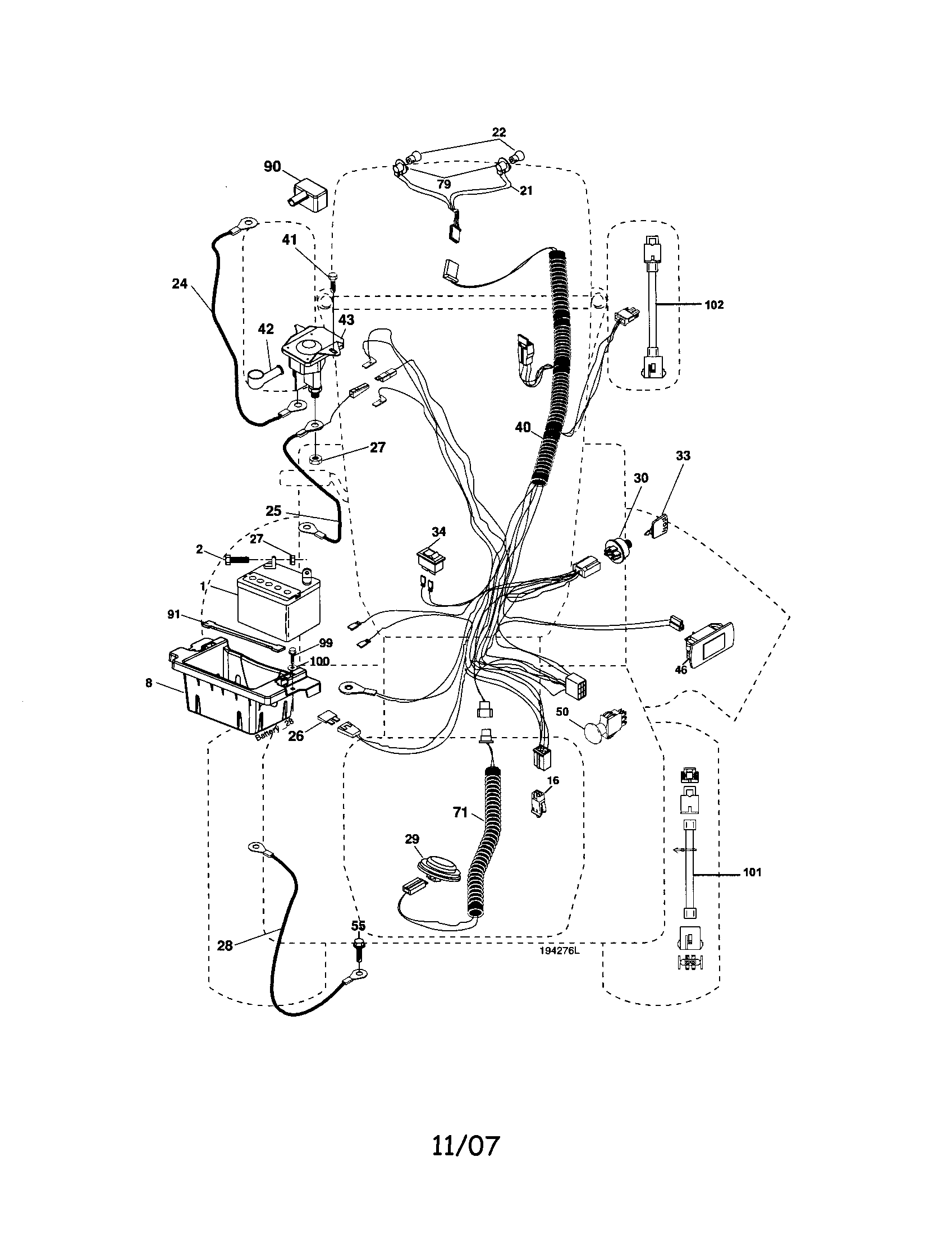 Craftsman 917287440 electrical diagram