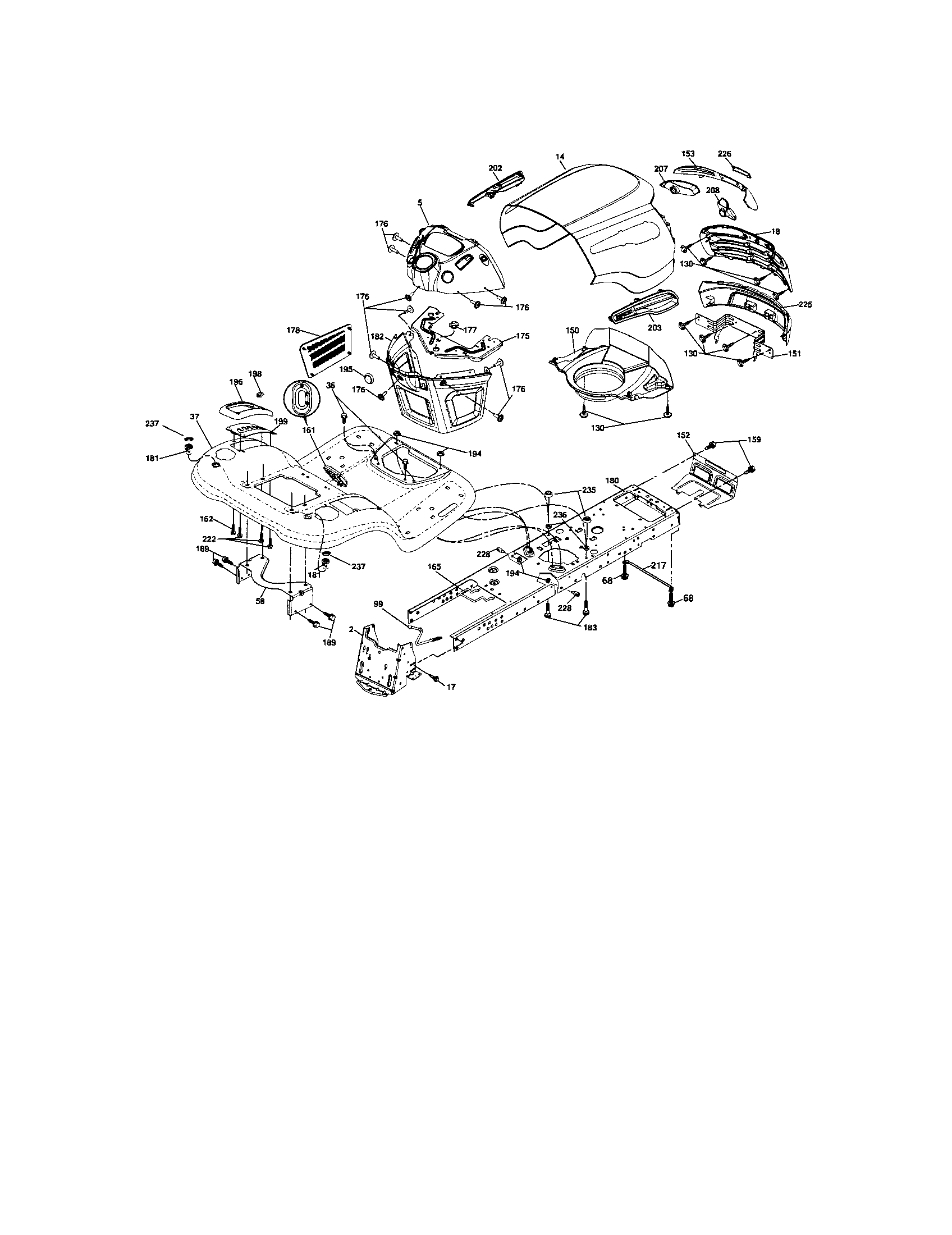 Craftsman 917287440 chassis and enclosures diagram