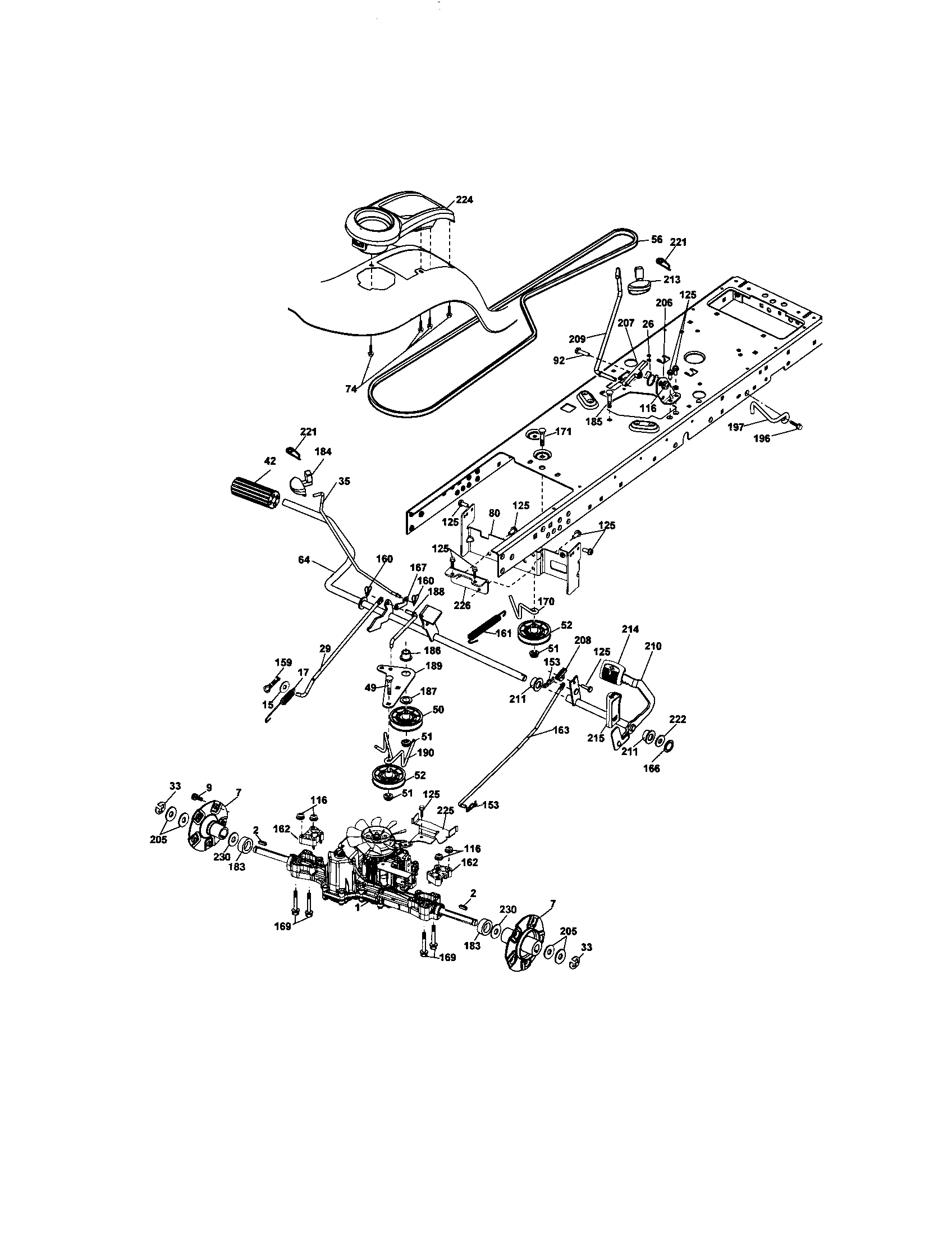 Craftsman 917287440 ground drive diagram