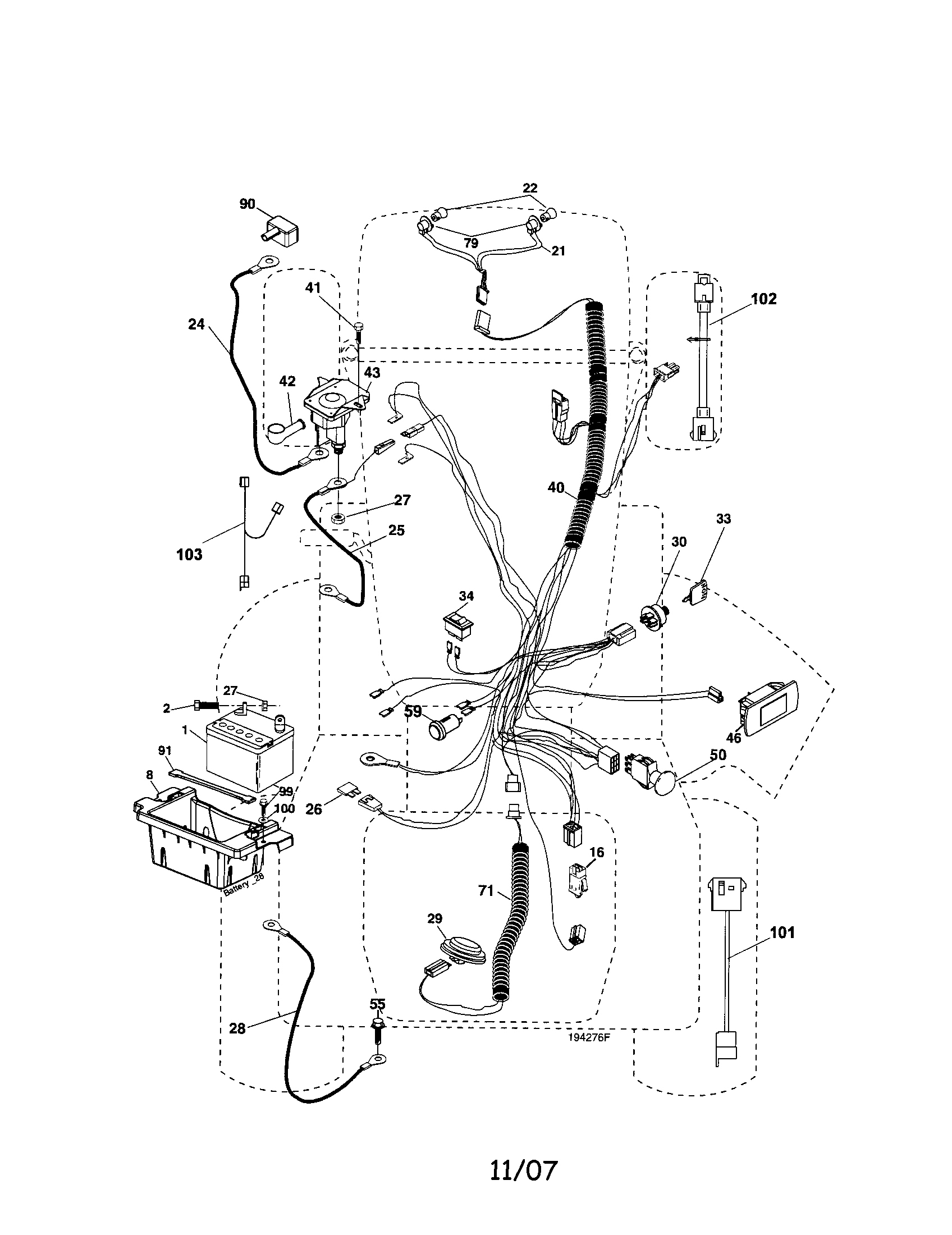 Craftsman 917287500 electrical diagram