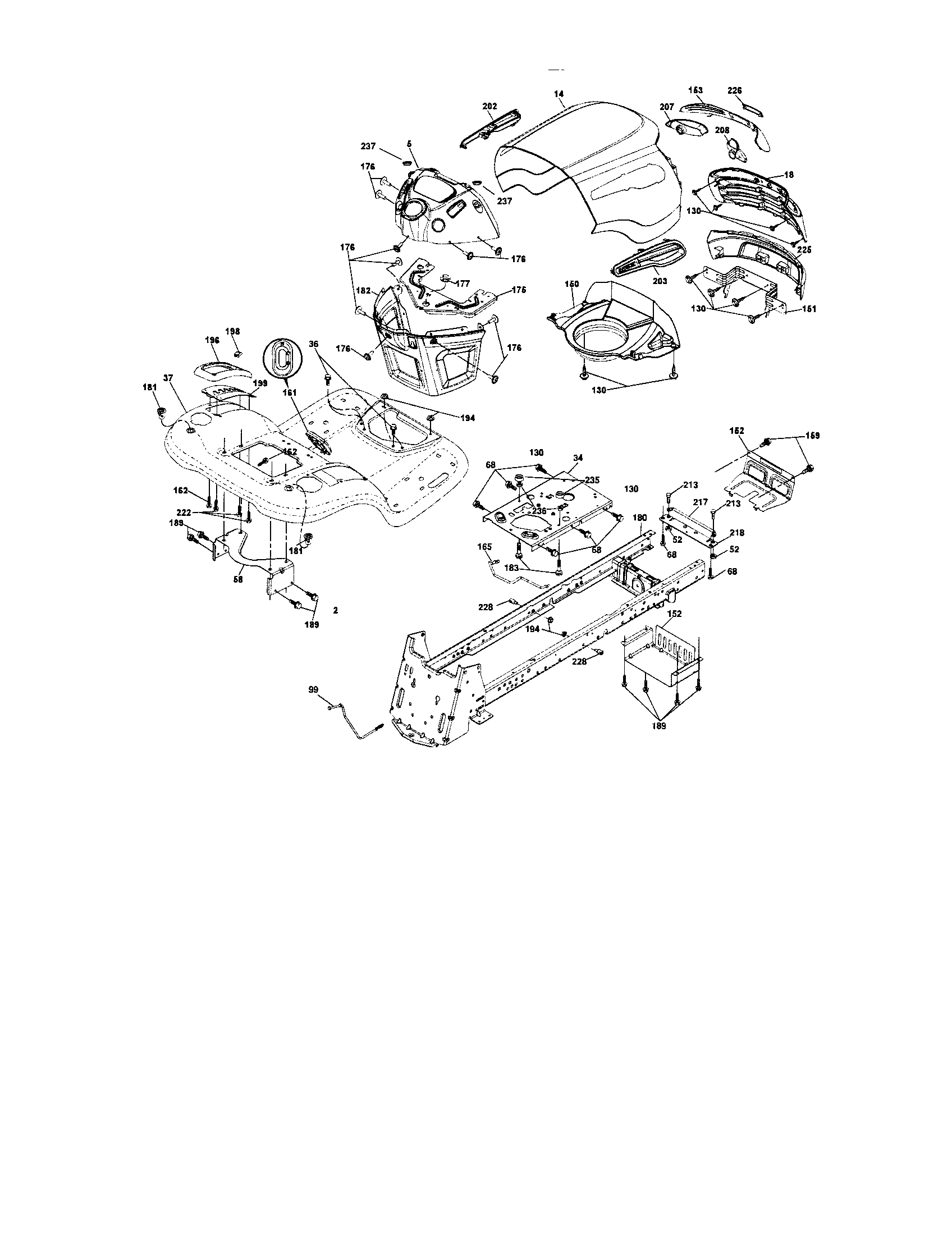 Craftsman 917287500 chassis and enclosures diagram