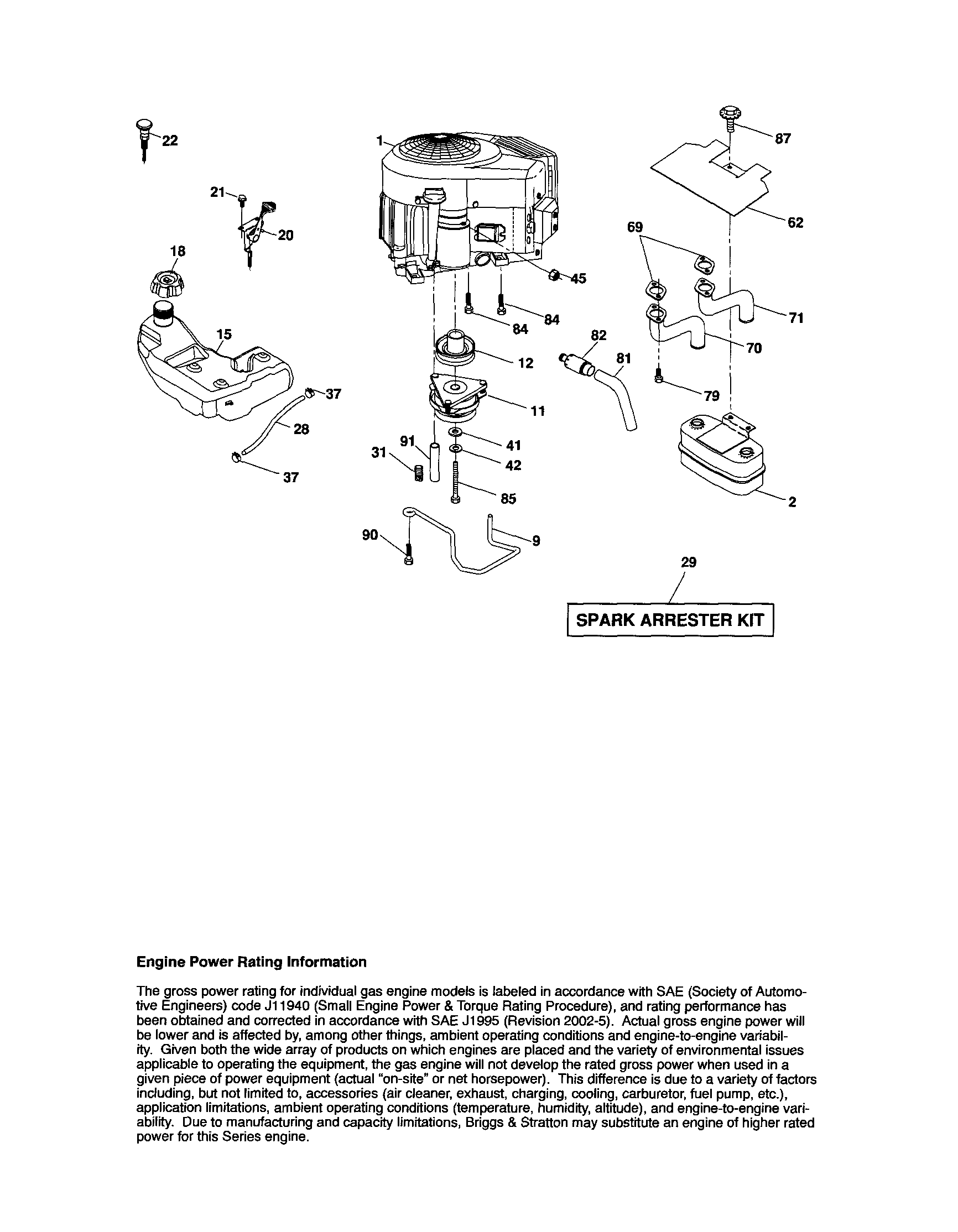 Craftsman 917287500 engine diagram