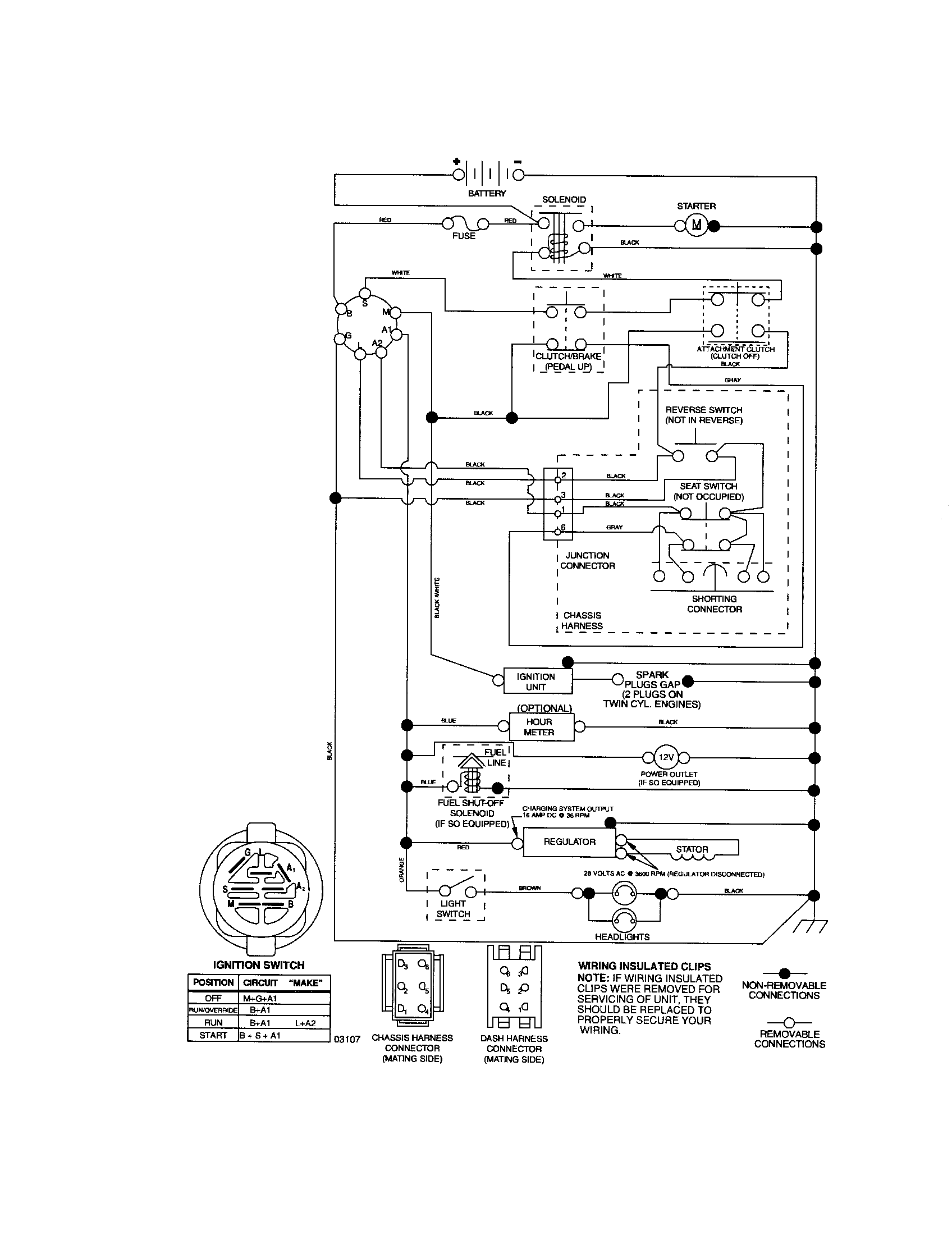 Craftsman 917287500 schematic diagram-tractor diagram