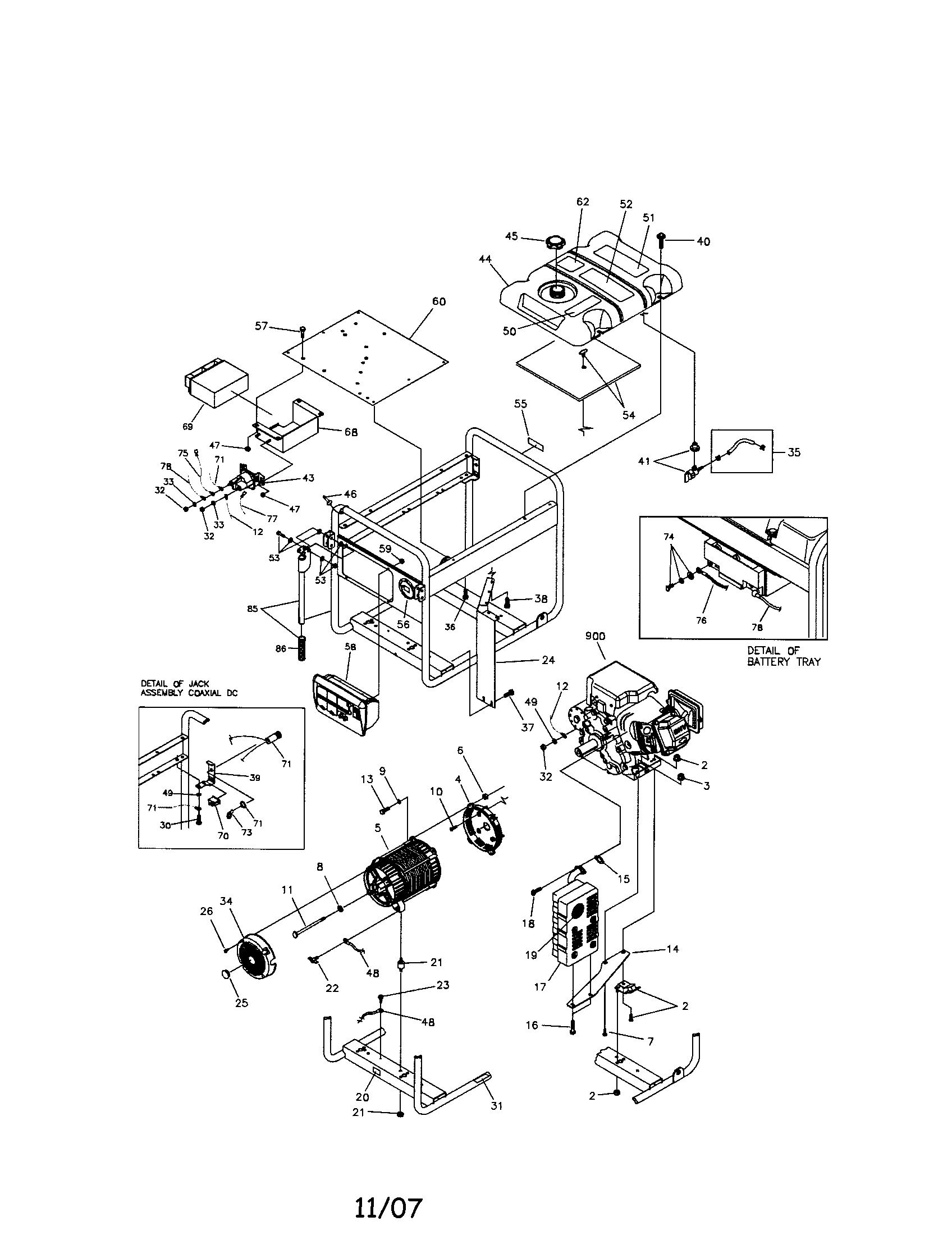 Craftsman 580326311 main unit diagram