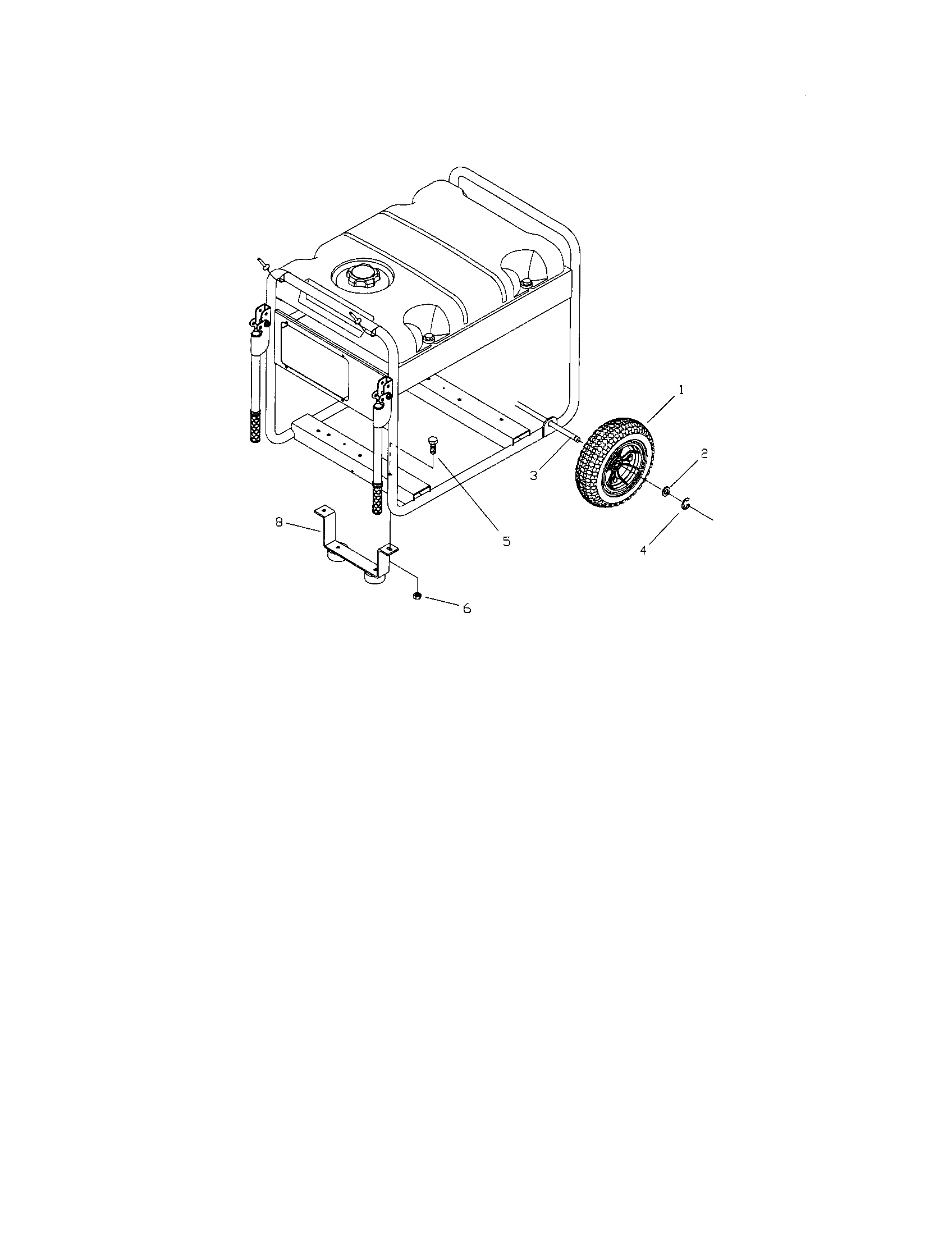 Craftsman 580326311 wheel kit diagram