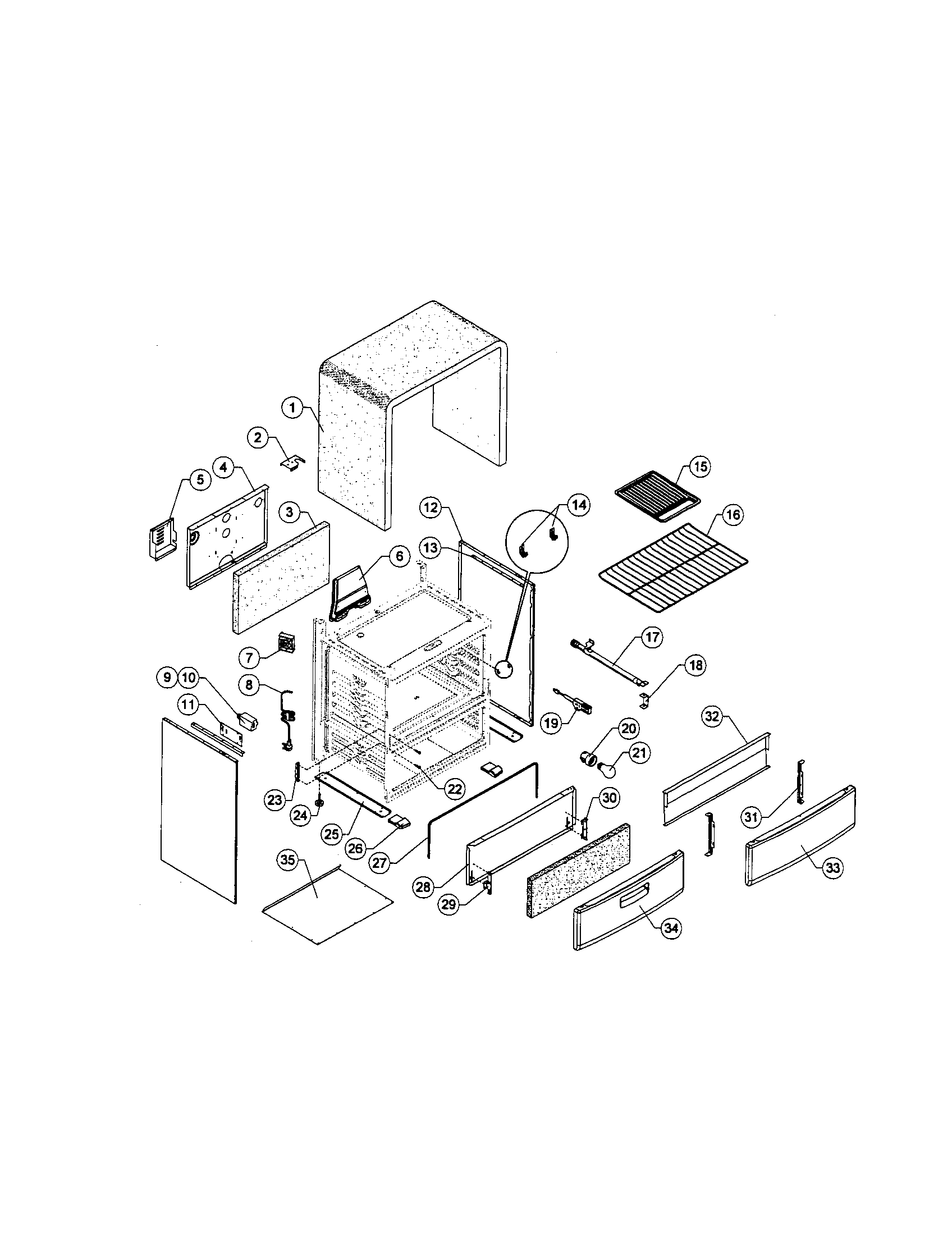 Sunbeam SNS3GMNSA chassis diagram