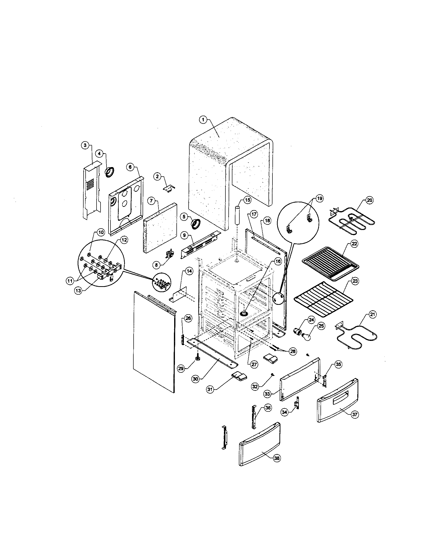 Sunbeam SNS2EMNCA chassis diagram