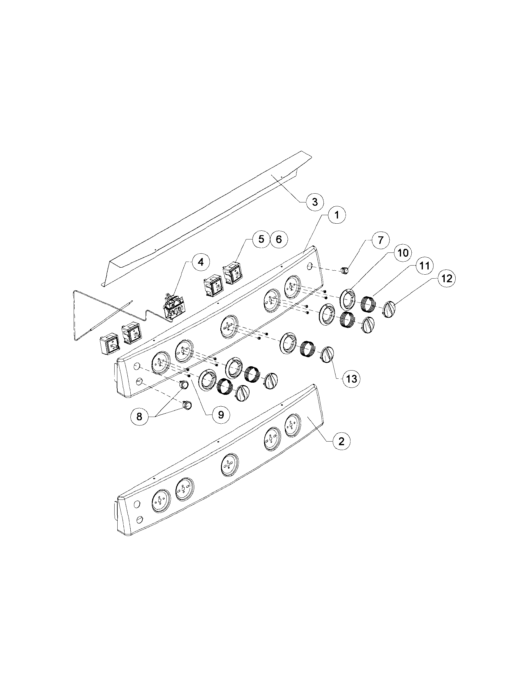 Sunbeam SNS3EMLCA control panel diagram