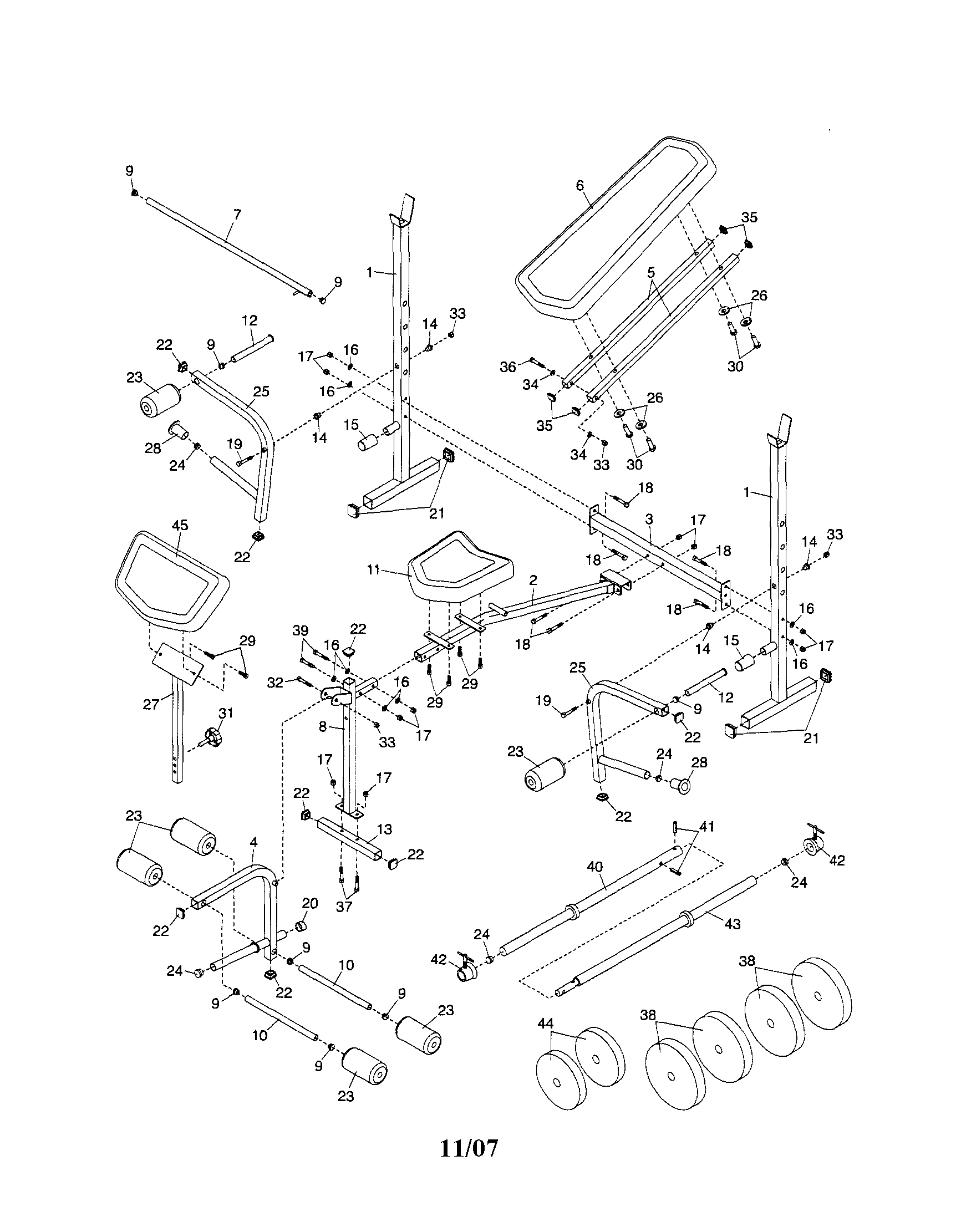 Kmart WEBE11371 weight system diagram