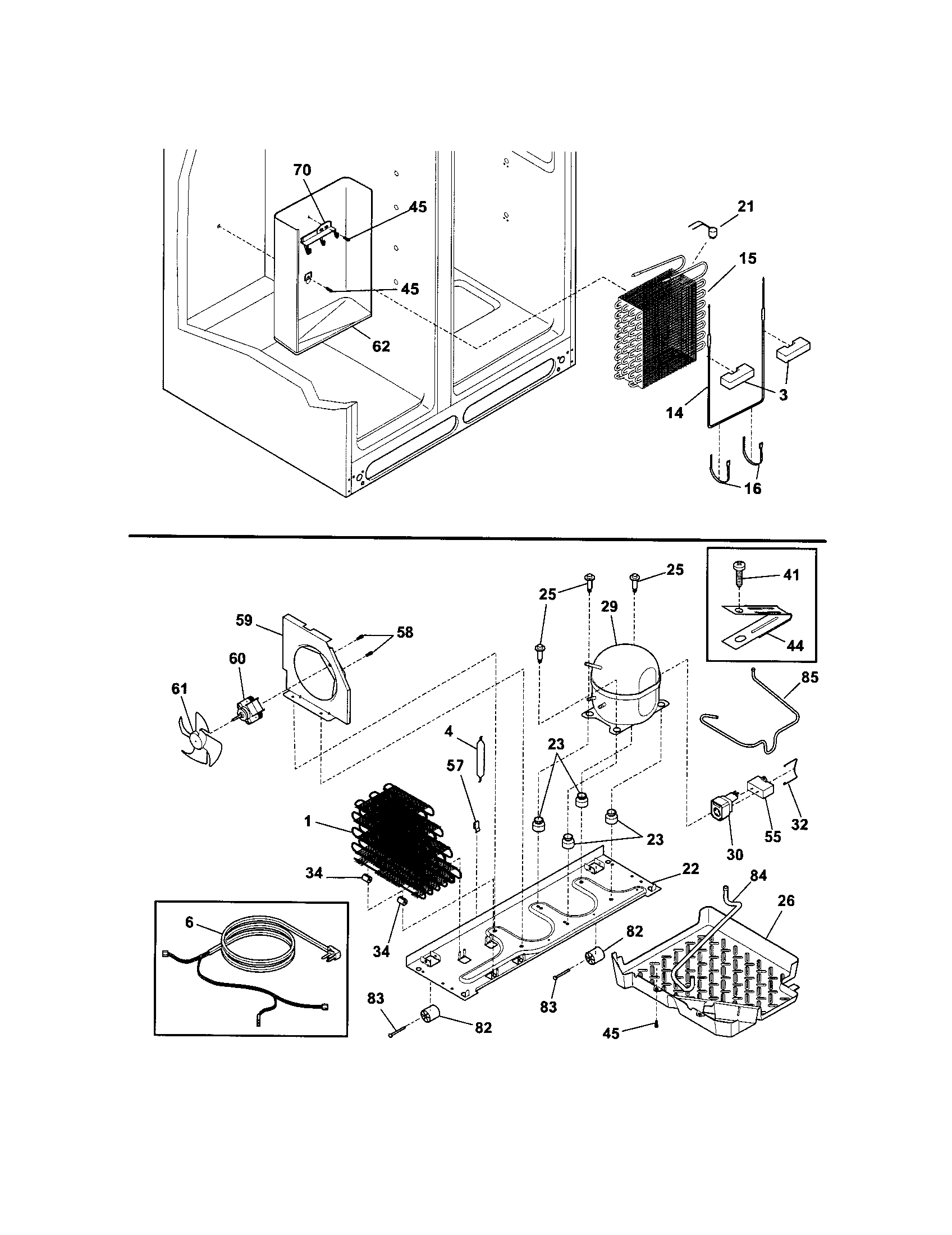 Frigidaire FRS26KF6EMA system diagram