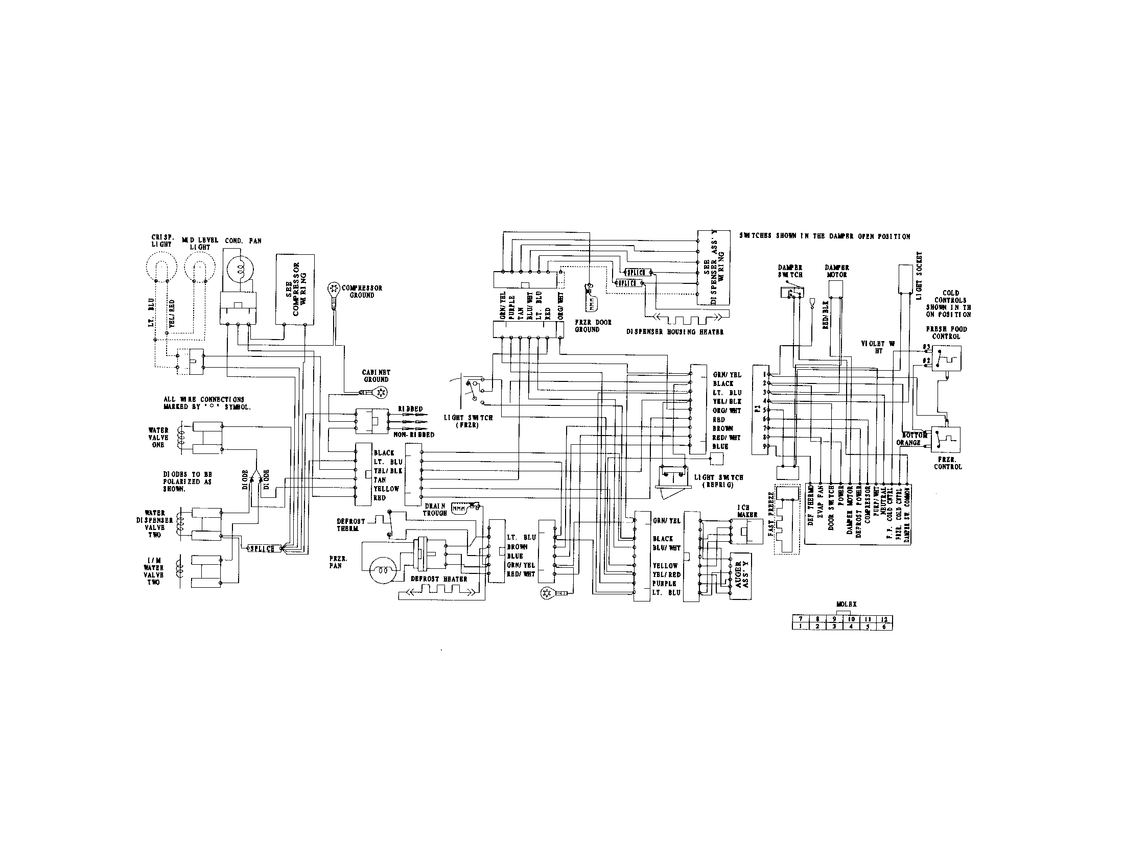 Frigidaire FRS26KF6EMA wiring diagram diagram