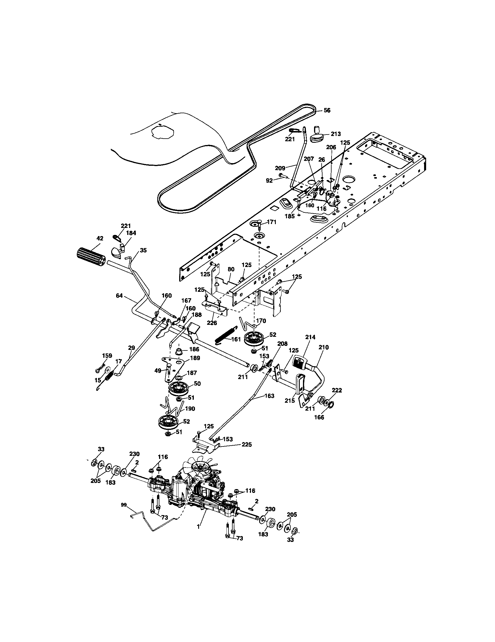 Craftsman 917286340 ground drive diagram