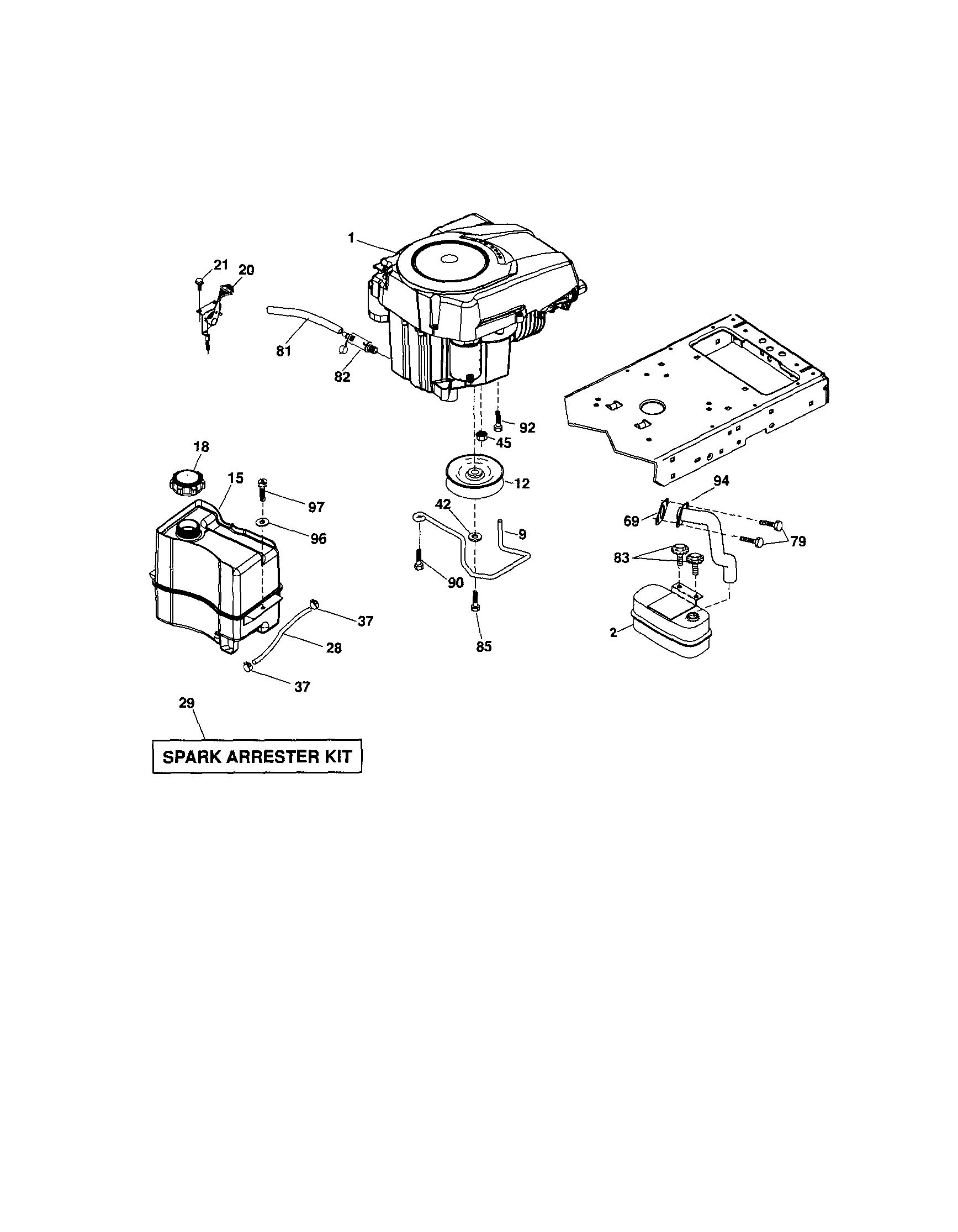 Craftsman 917286340 engine diagram