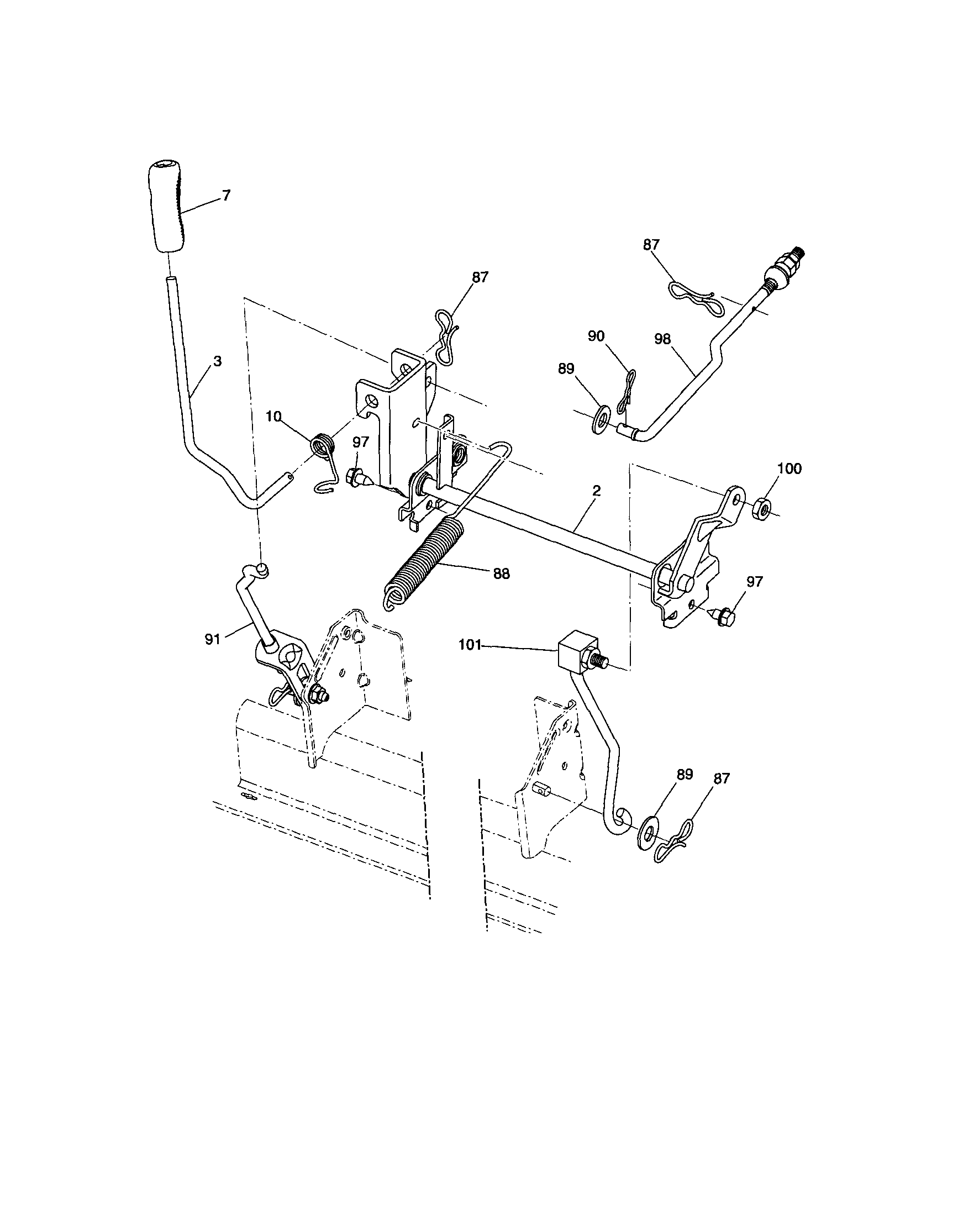 Craftsman 917286340 lift diagram