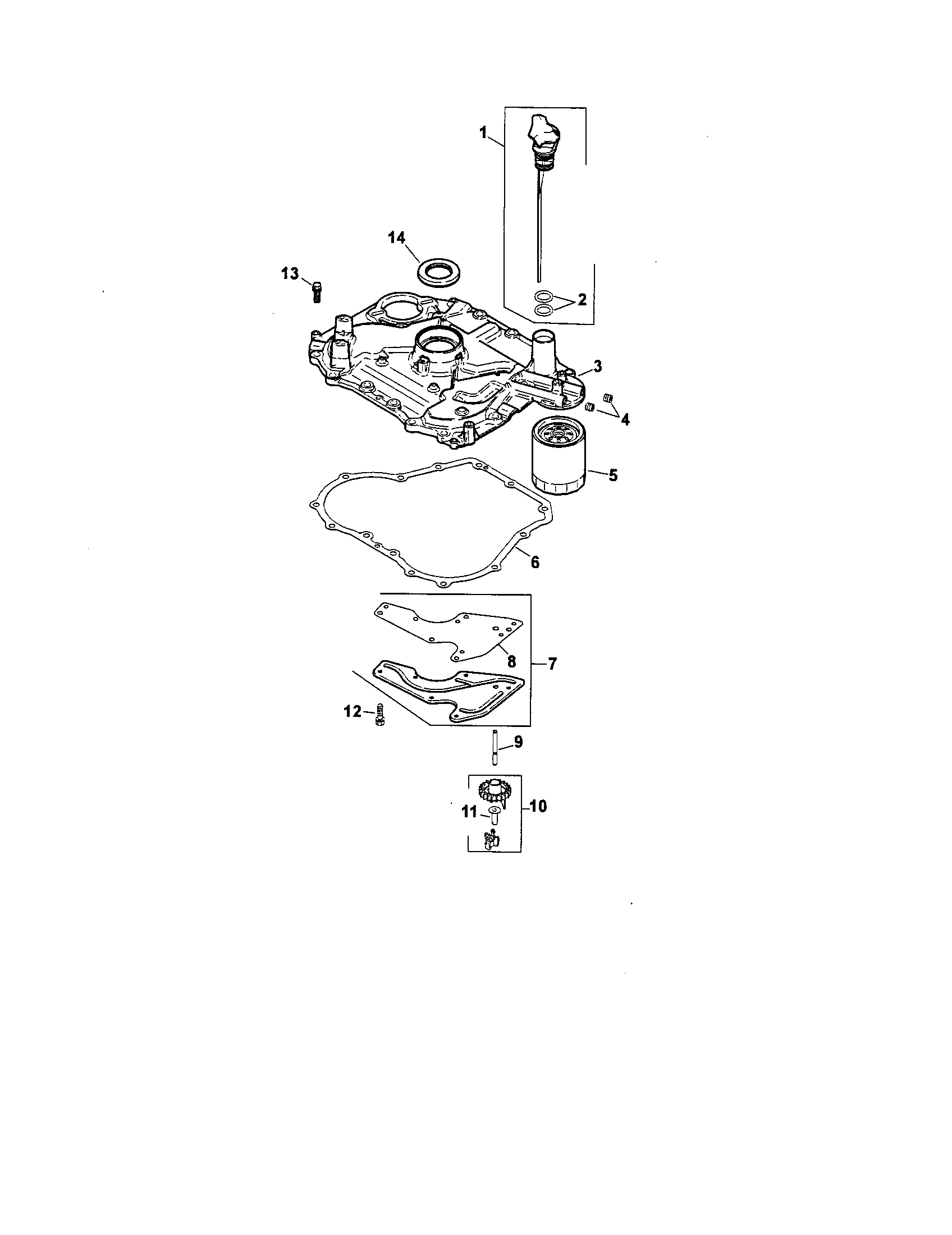 Craftsman 917288360 oil pan/lubrication diagram