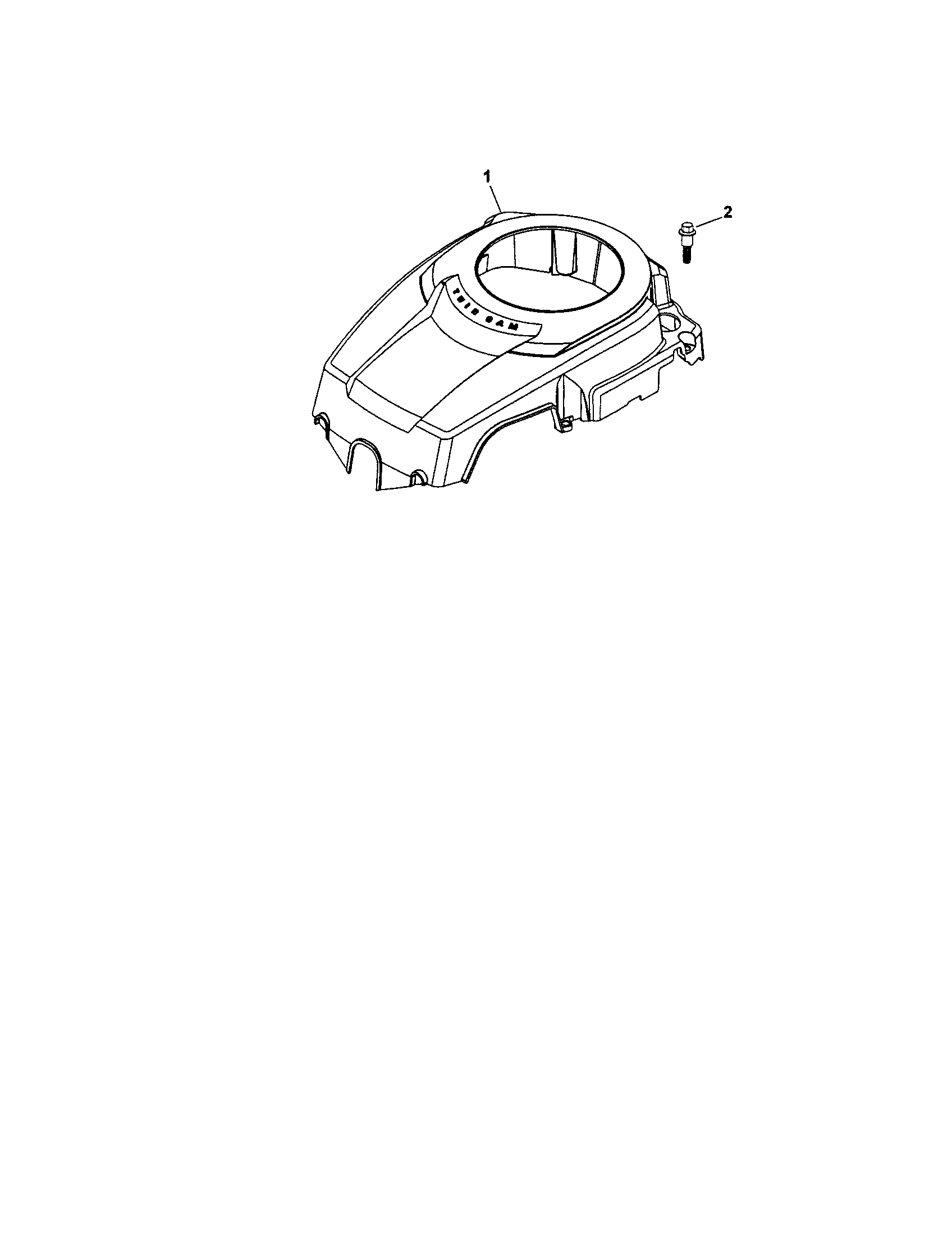 Craftsman 917288360 blower housing/baffles diagram